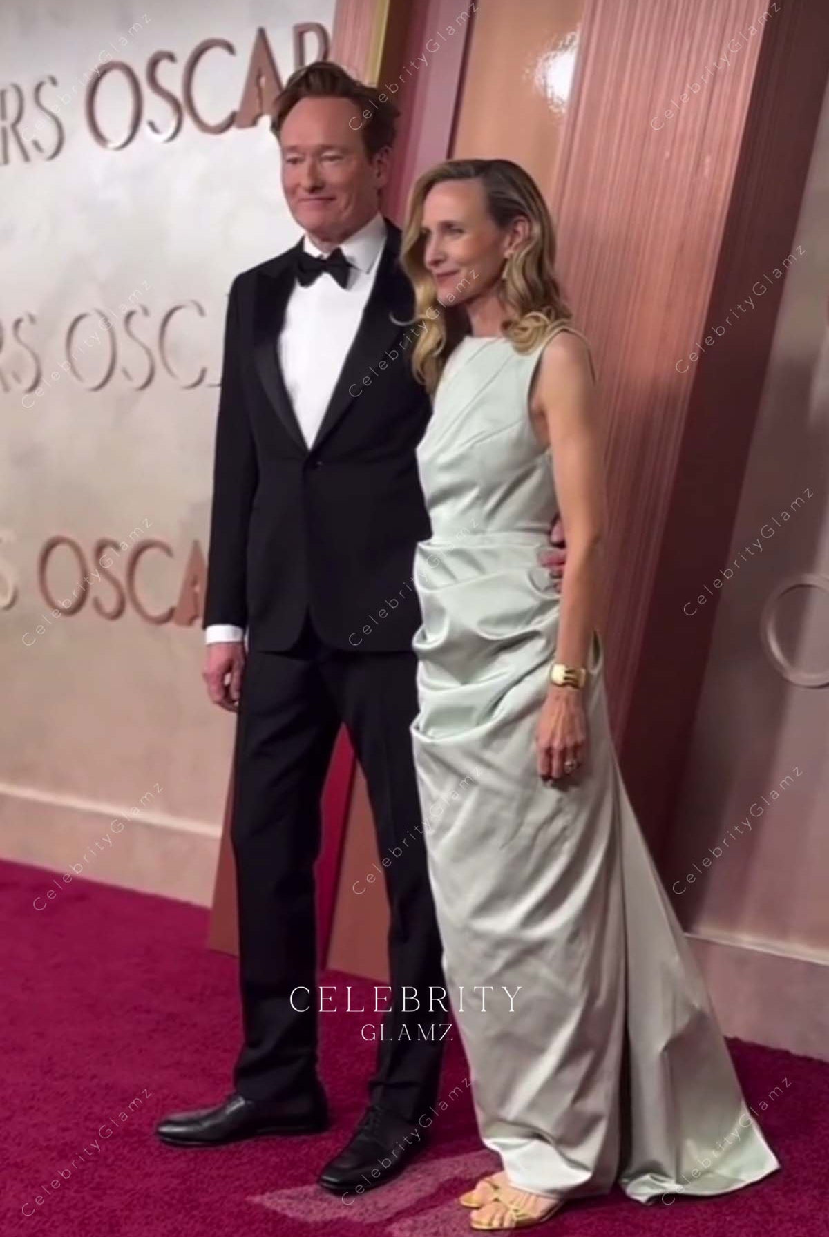 2025 Oscars red carpet Liza Powel O’Brien ruffled prom dress