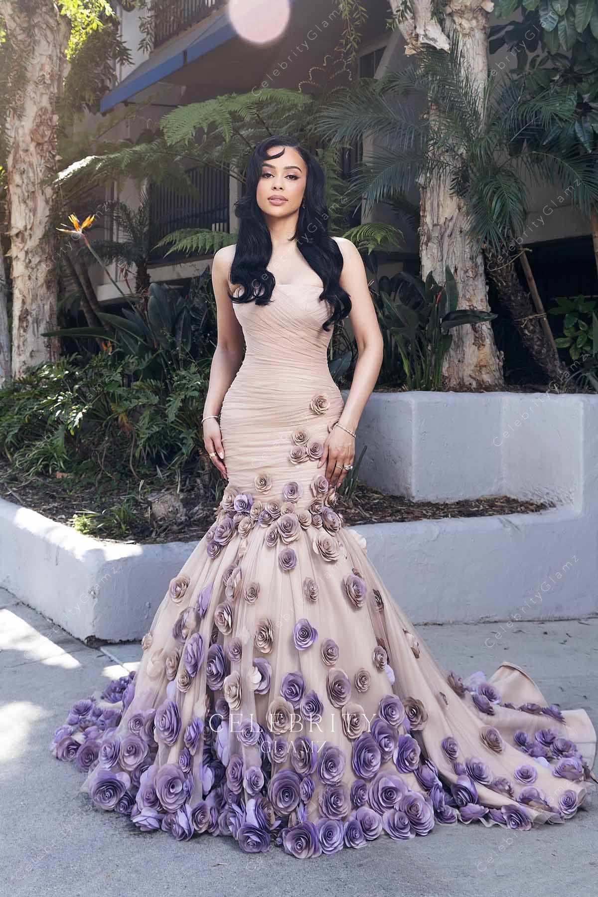 2025 Oscars red carpet trumpet Kristy Sarah Scott prom dress