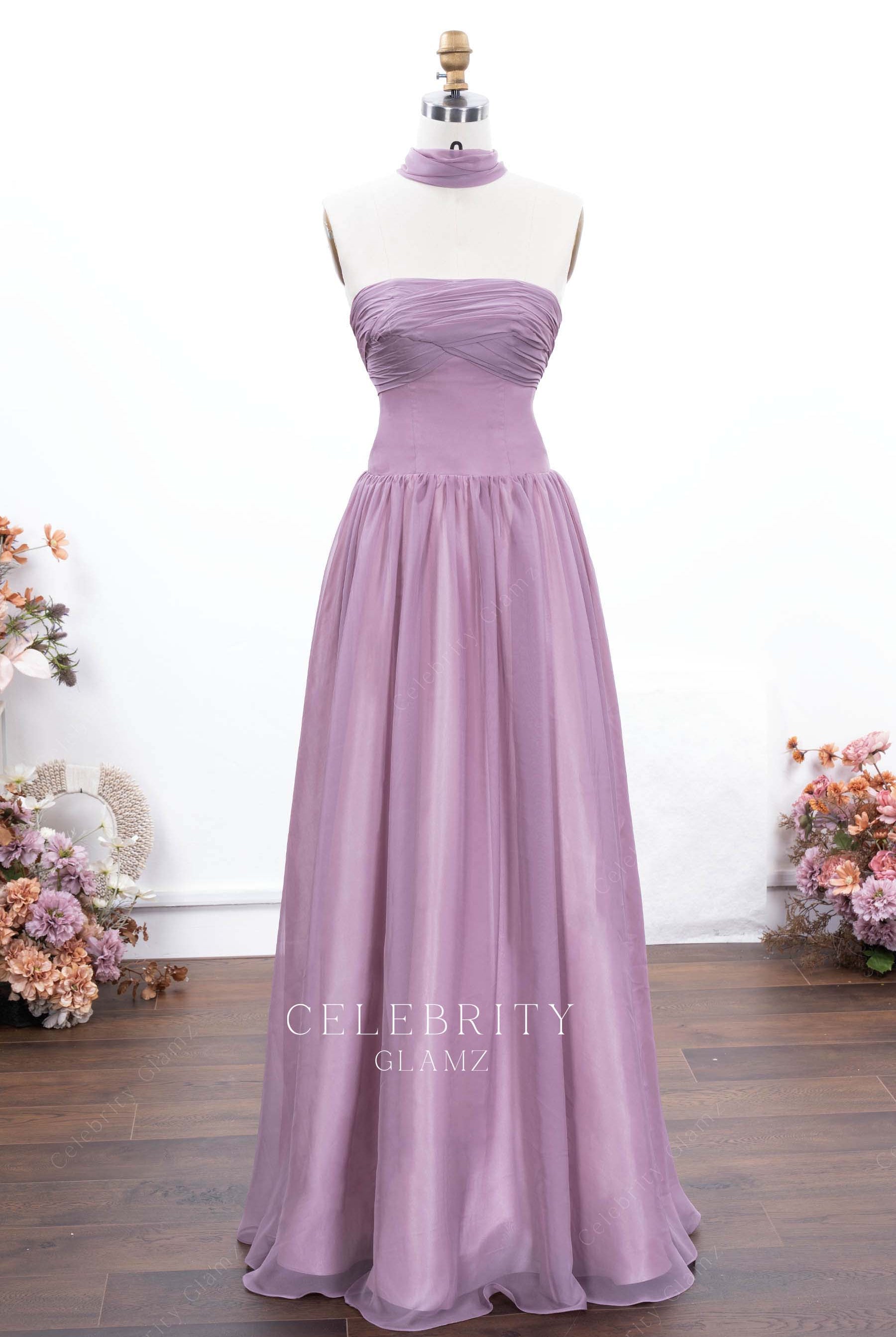 wisteria floor length formal dress