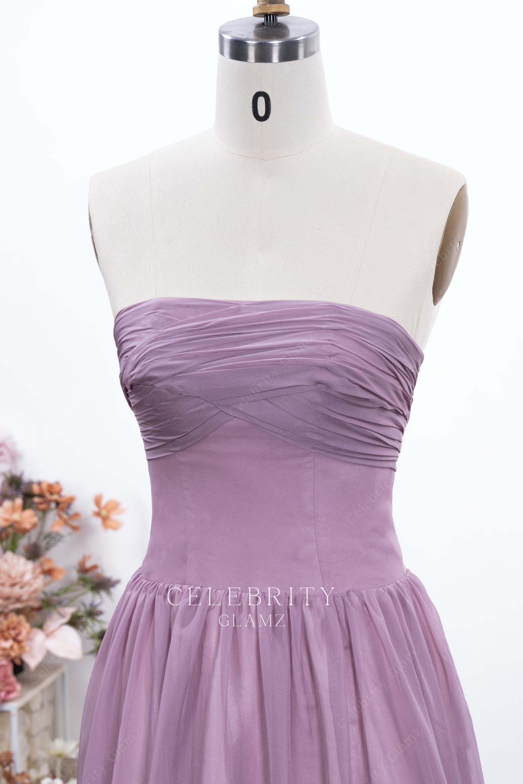 wisteria strapless formal dress