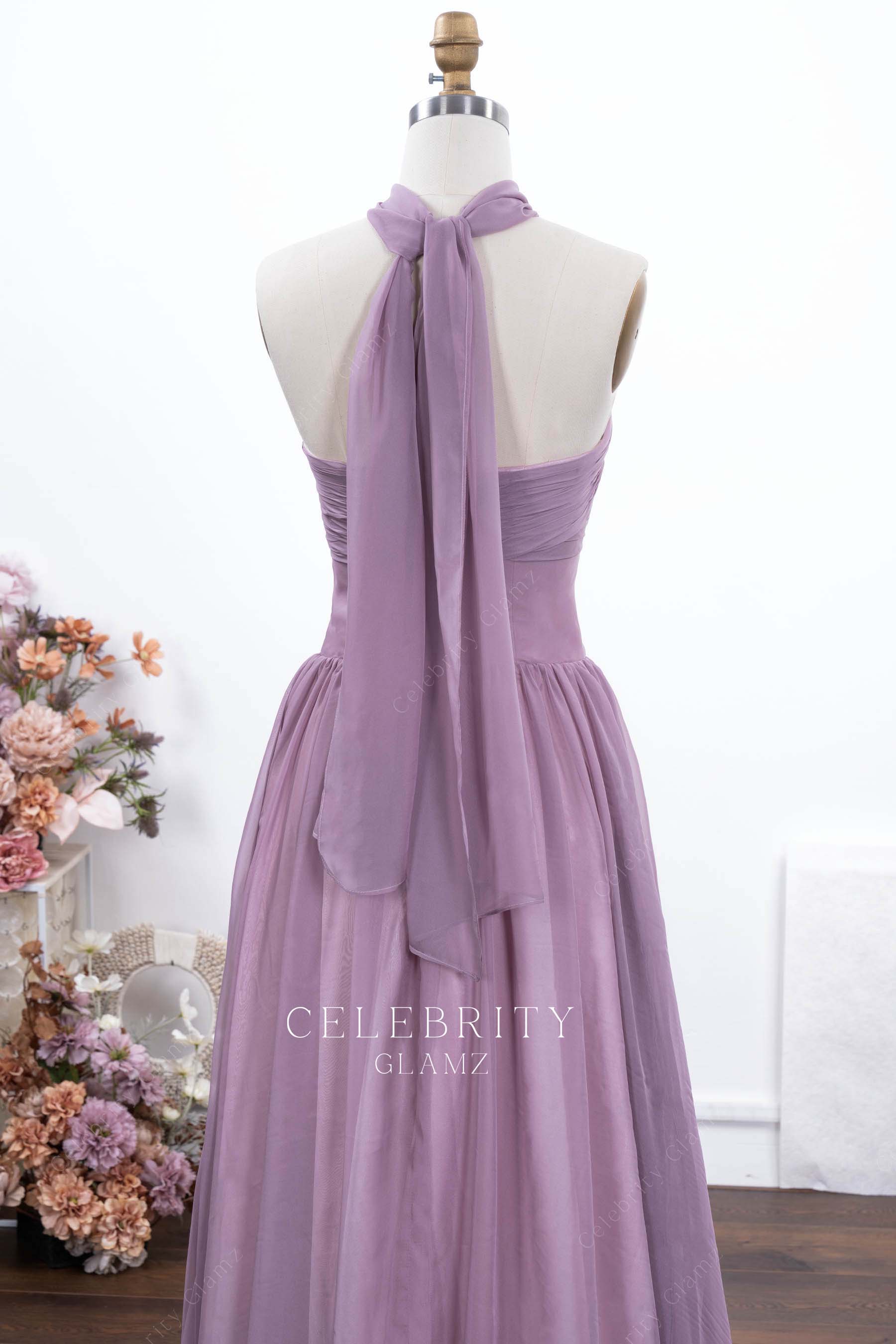 wisteria strapless open back formal dress