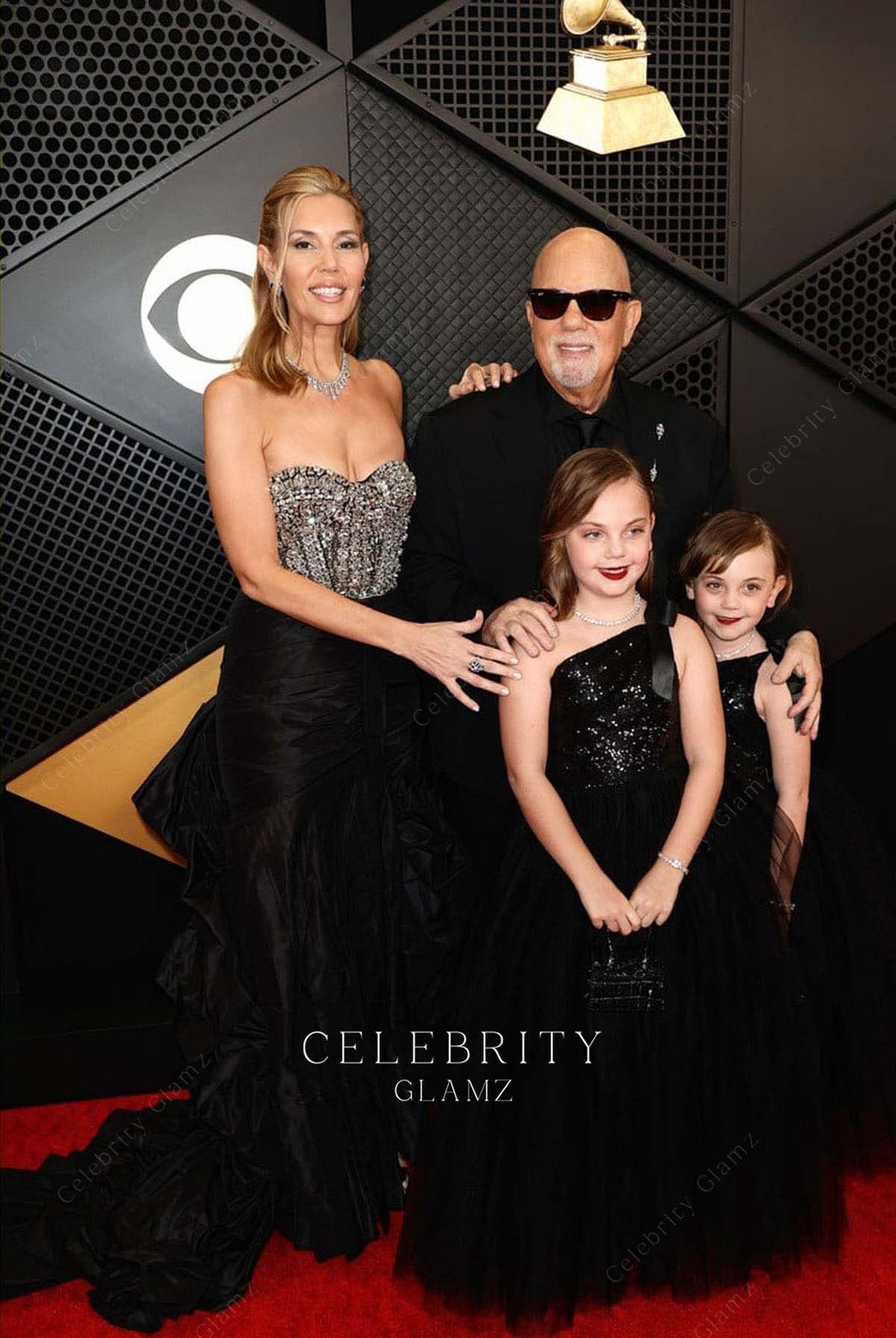 Alexis Roderick ruffled prom dress Grammys red carpet 2024