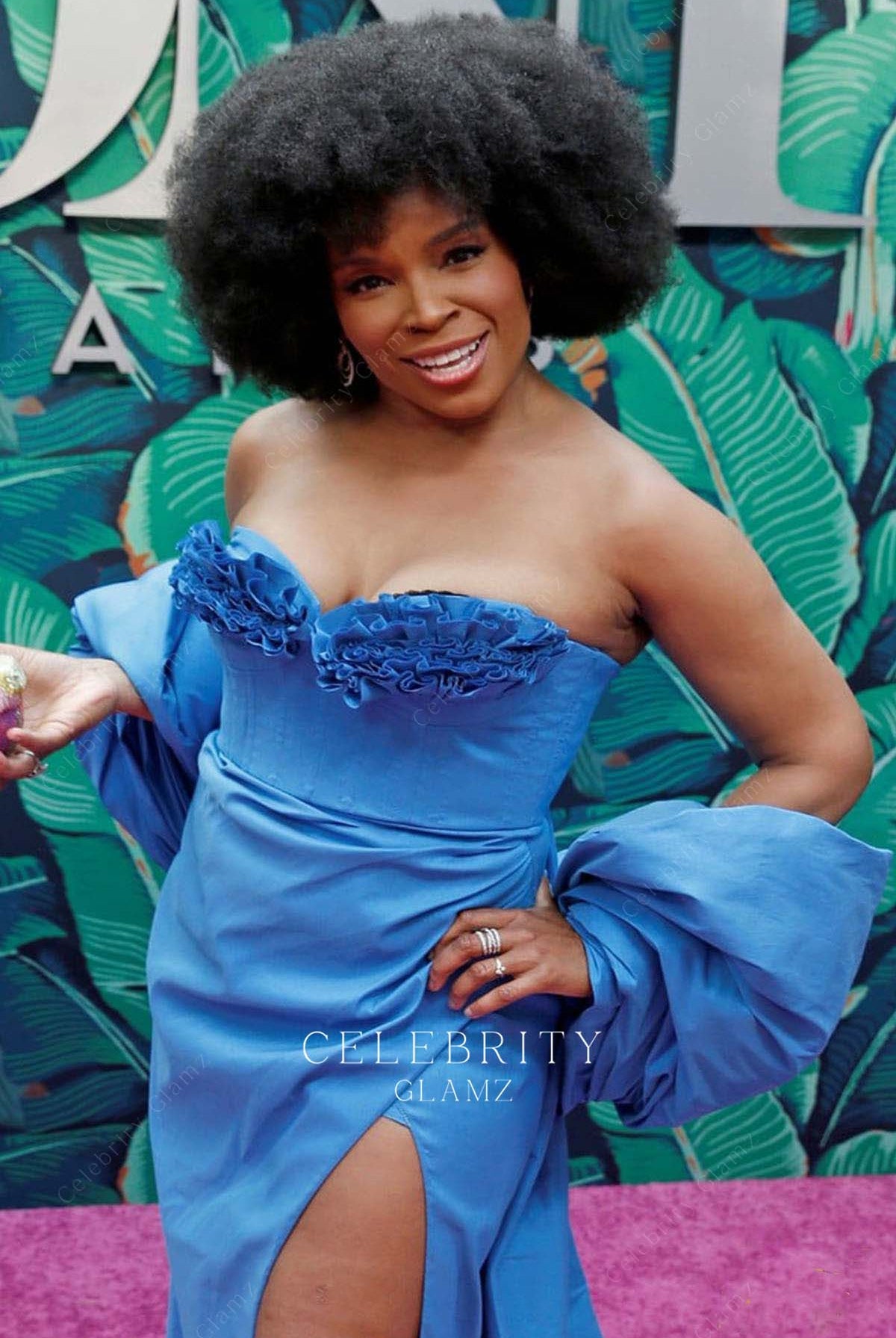 Amber Ruffin sweetheart neck formal dress 76th annual tony awards