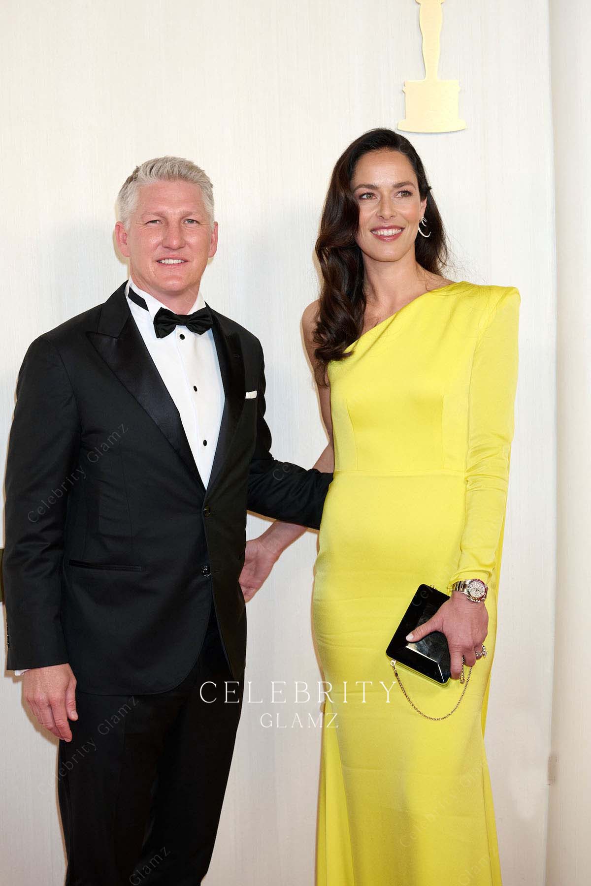 Ana Ivanovic one sleeve prom dress 2024 Oscars red carpet