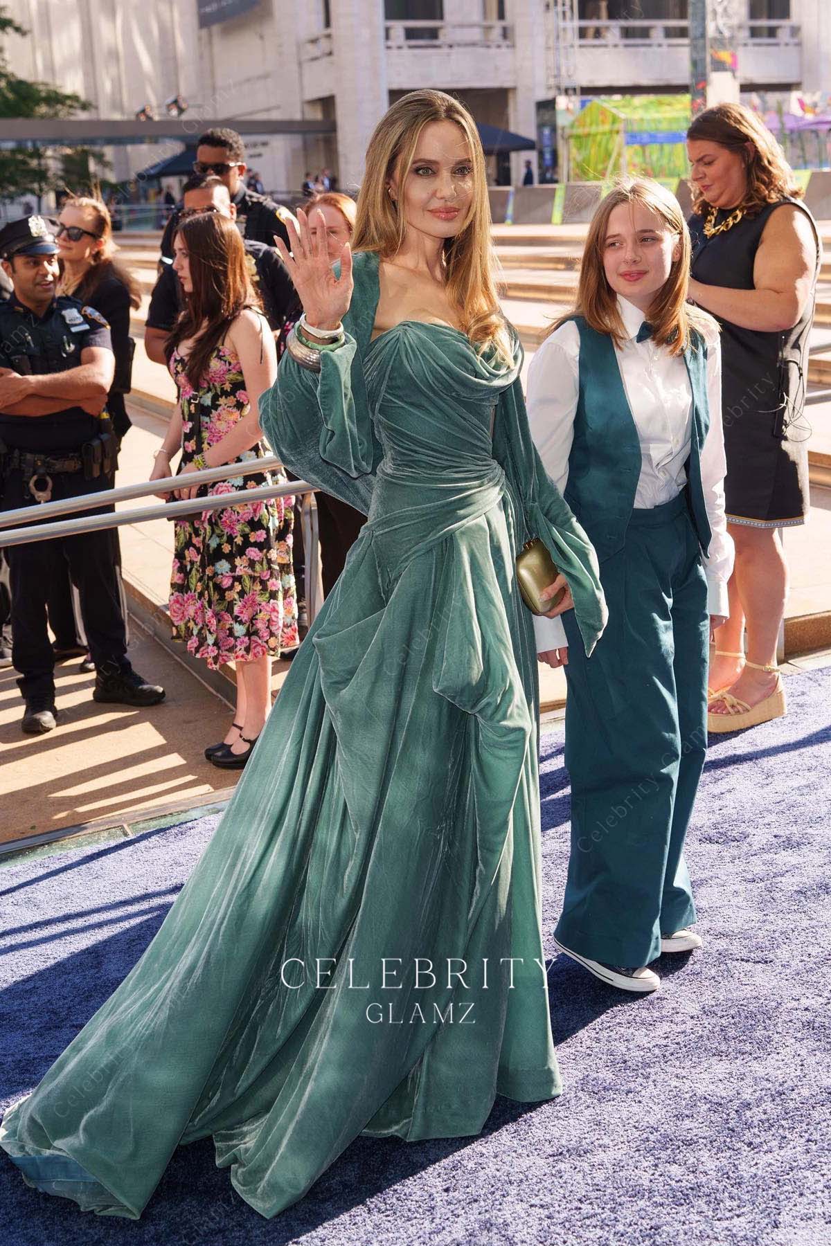 Angelina Jolie court train 2024 tony award dress