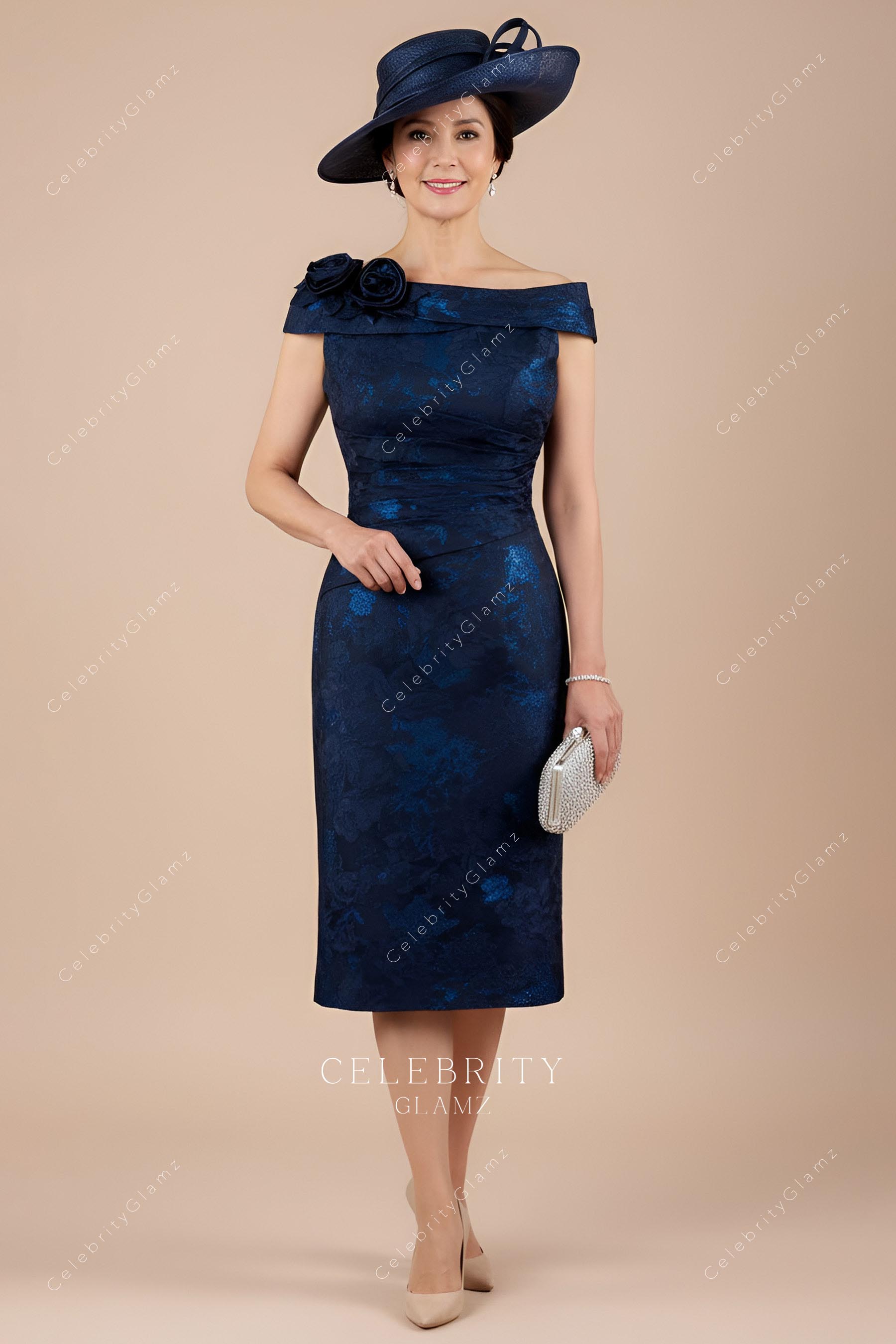 ankle length pencil formal dress