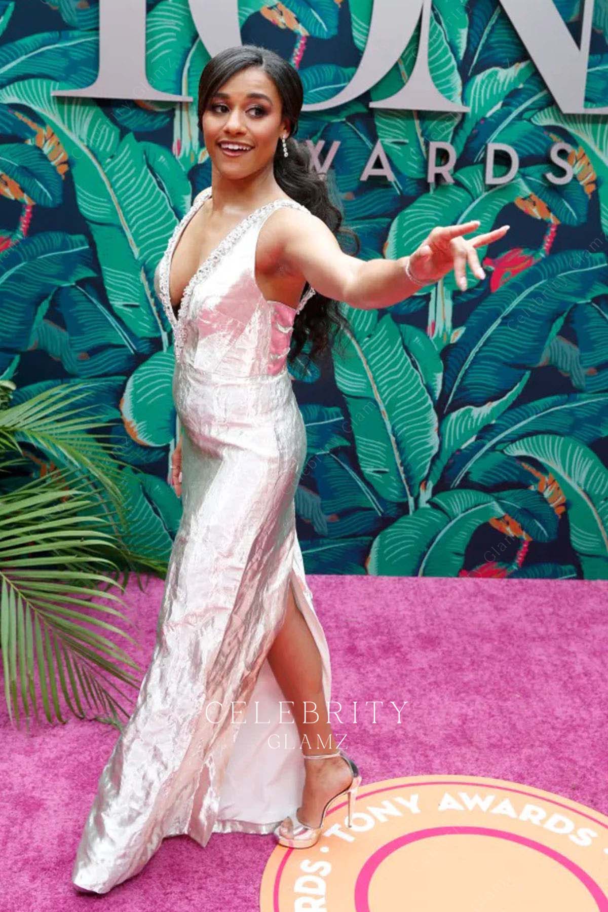 Ariana DeBose back slit evening dress 76th tony awards
