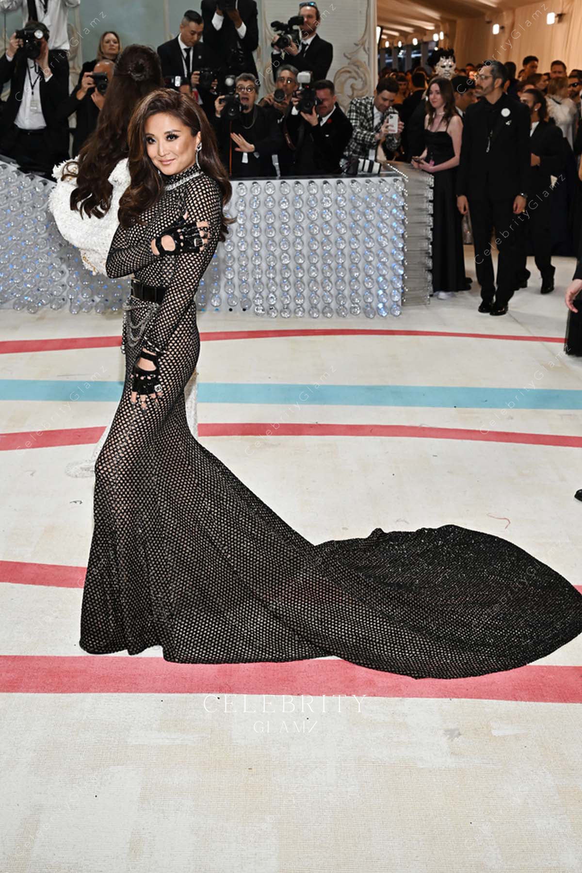 Ashley Park cathedral train 2023 met gala dress