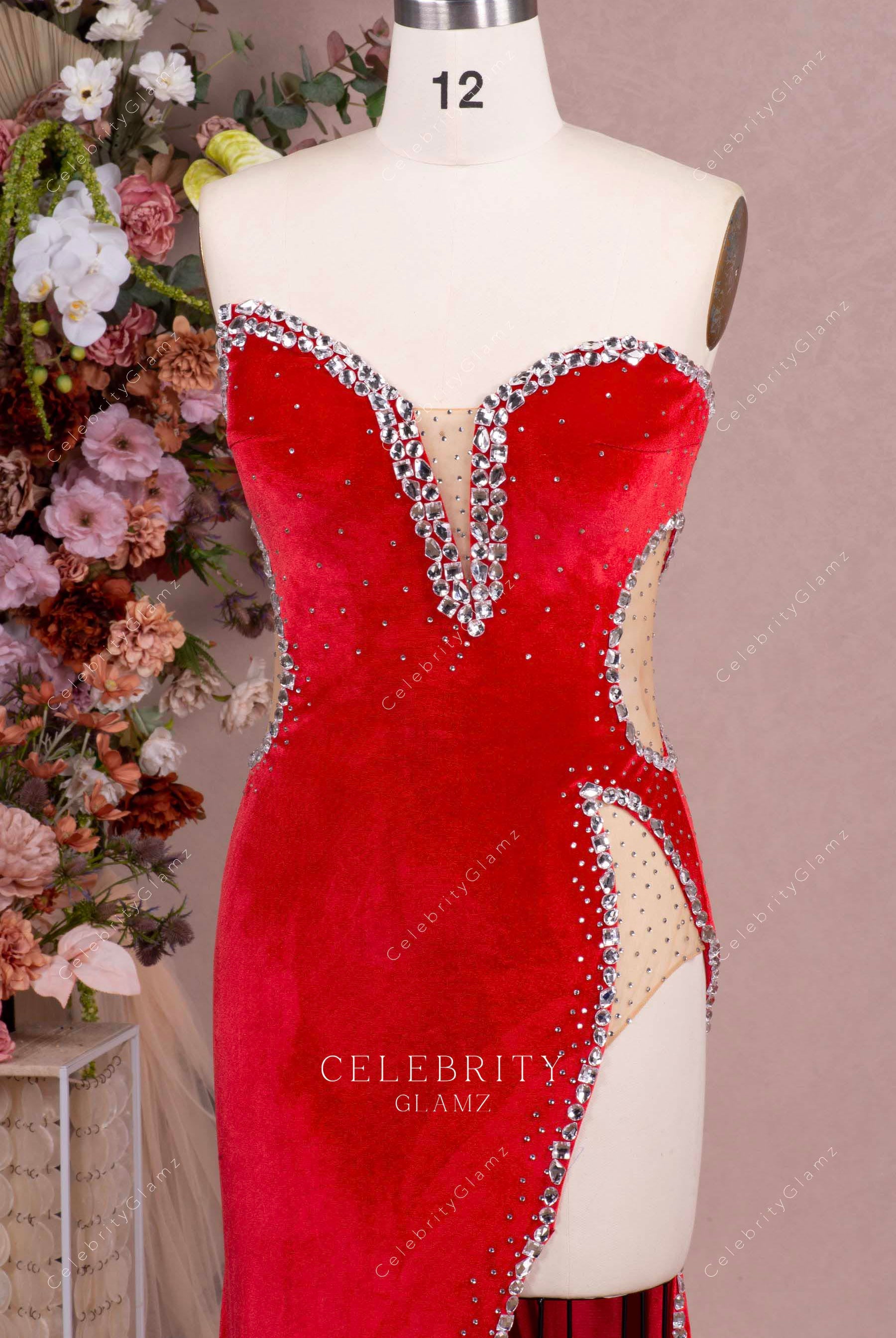 asymmetric neckline prom dress