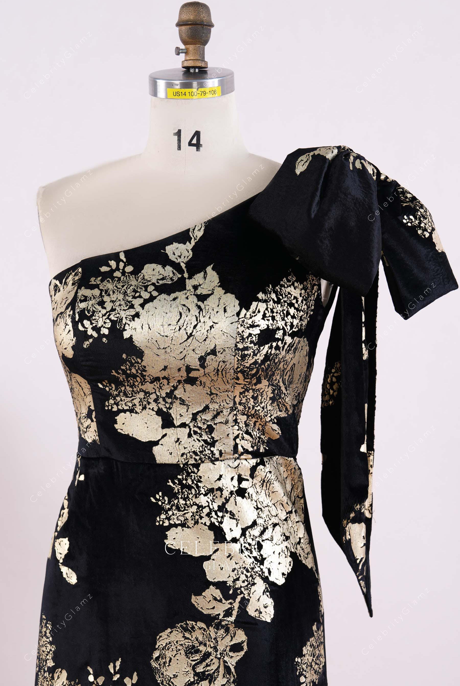 asymmetrical neck mother of bride dress