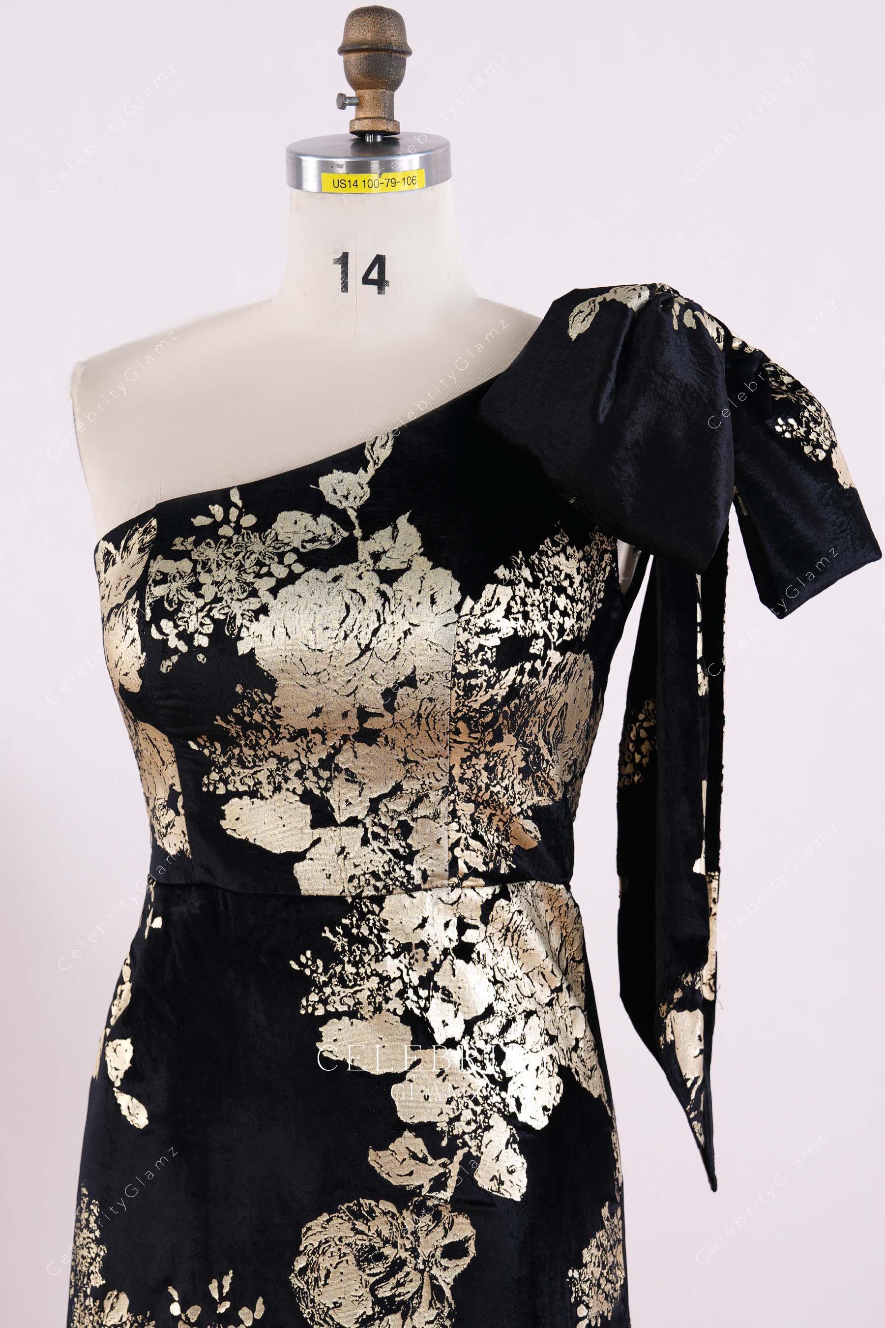 asymmetrical neck mother of bride dress