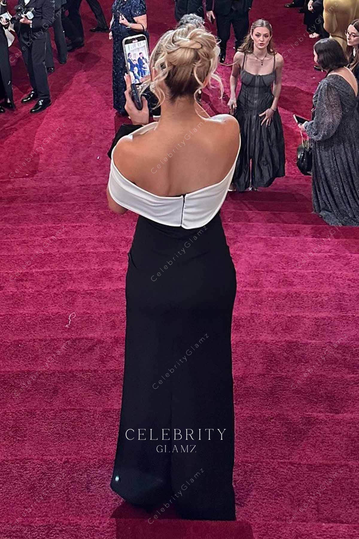 backless Katie Feeney 2025 Oscars red carpet dress