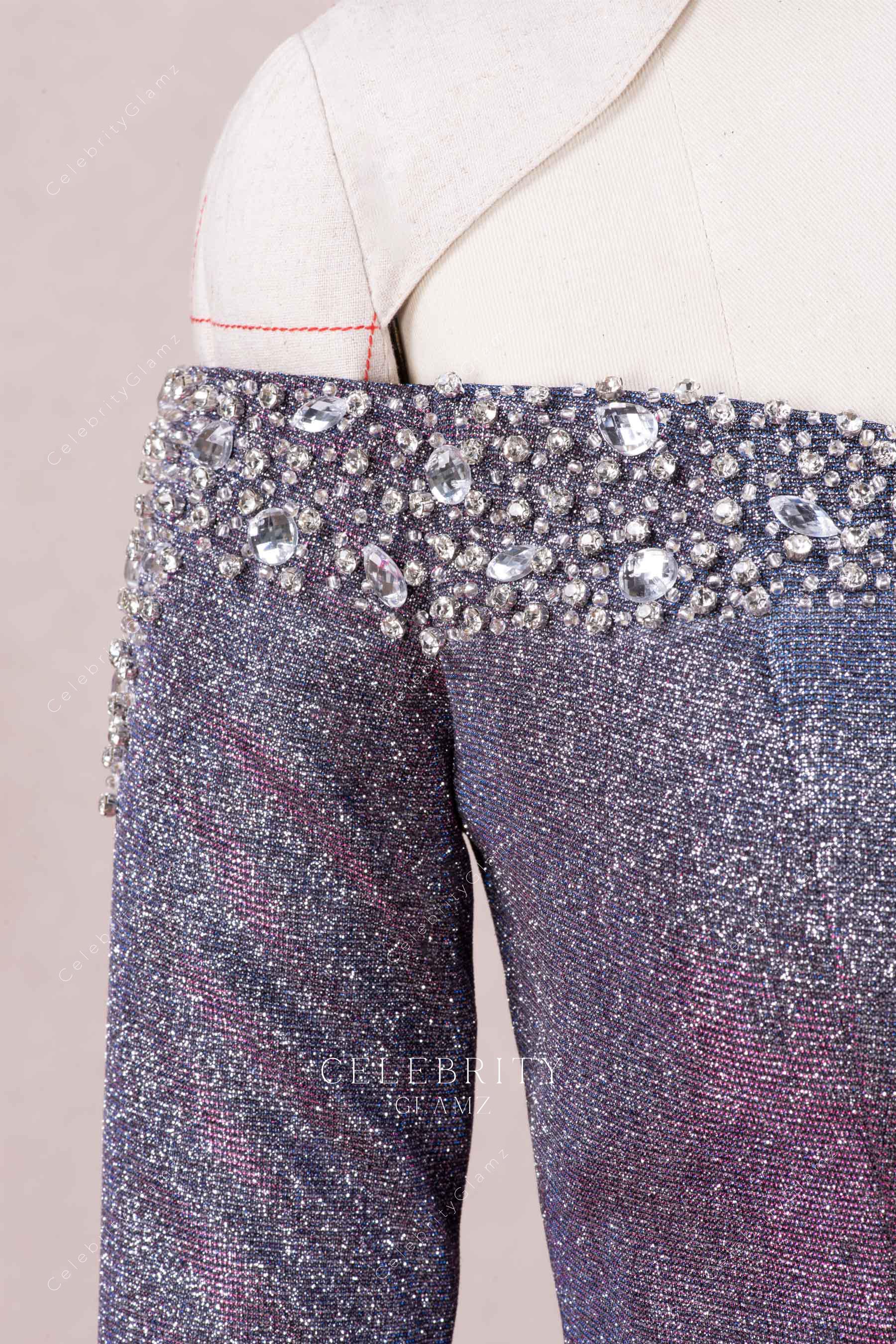 beaded neckline formal dress