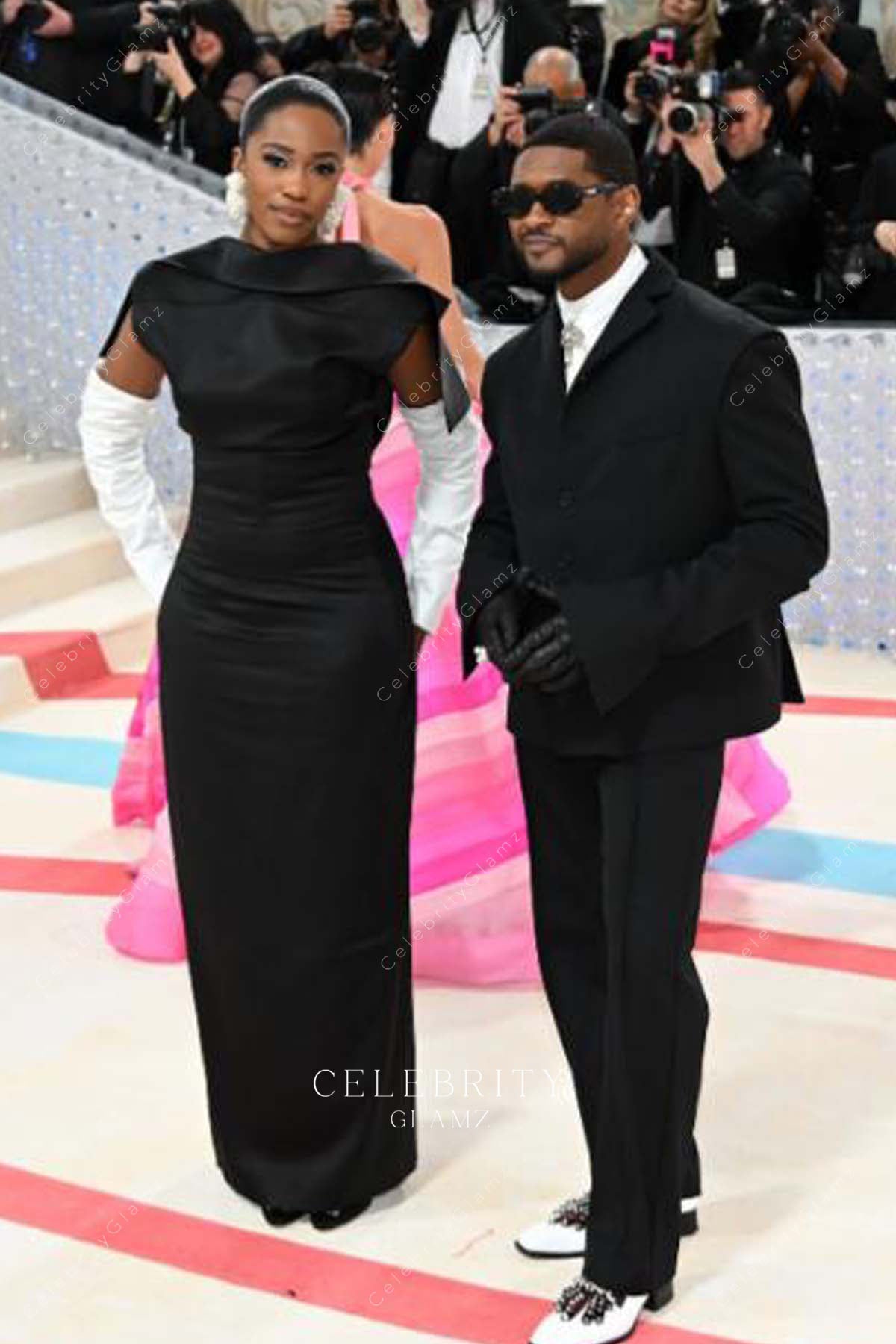 Bianca Saunders black floor length 2023 met gala dress