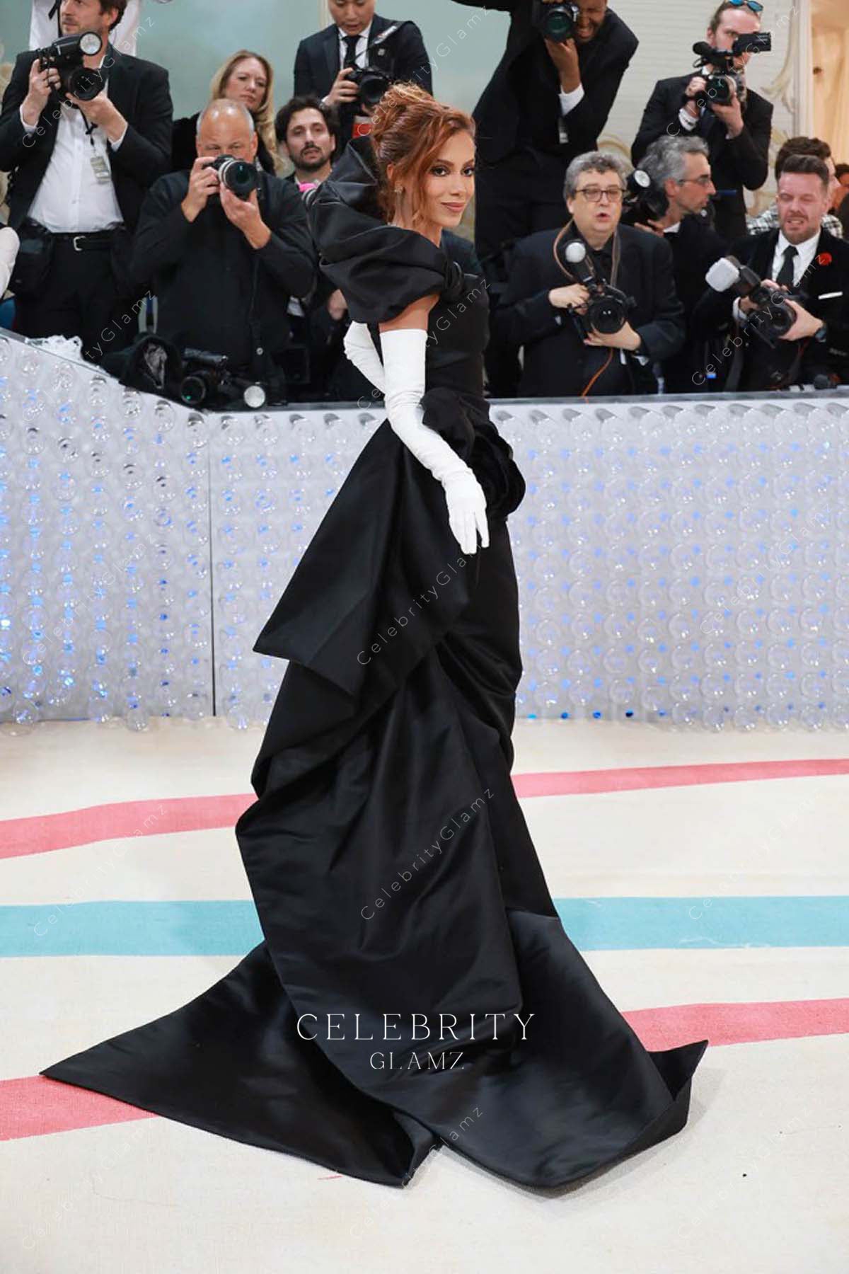 black ruffles met gala 2023 Anitta dress