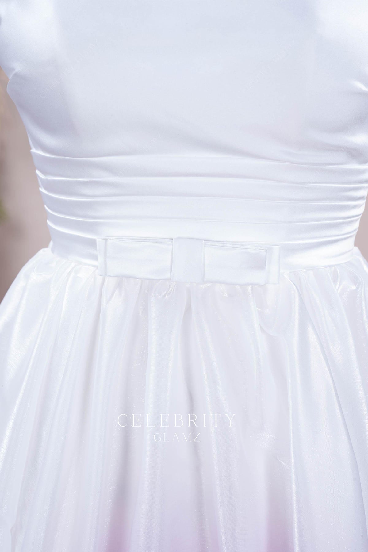 bowknot a line wedding dress