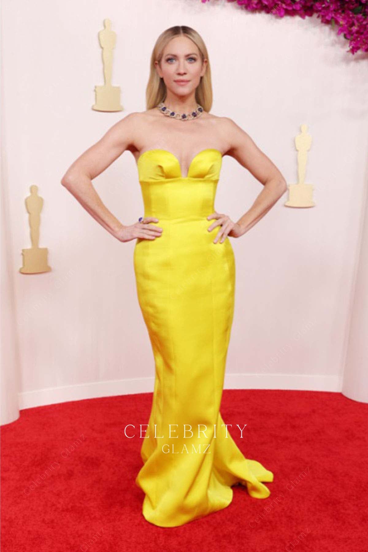 Brittany Snow fit flare prom dress 2024 Oscars