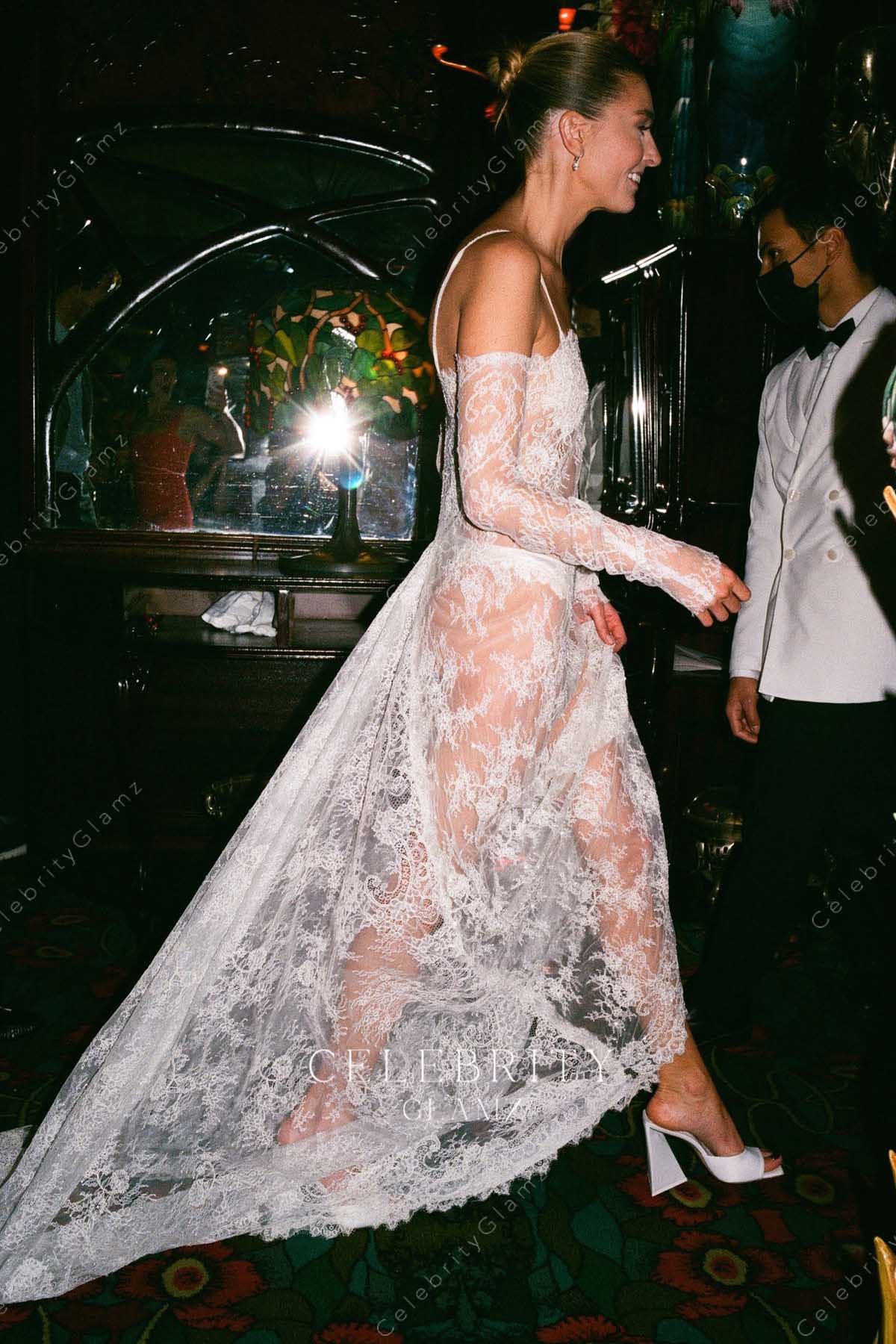 Camille Charrière exquisite lace wedding dress