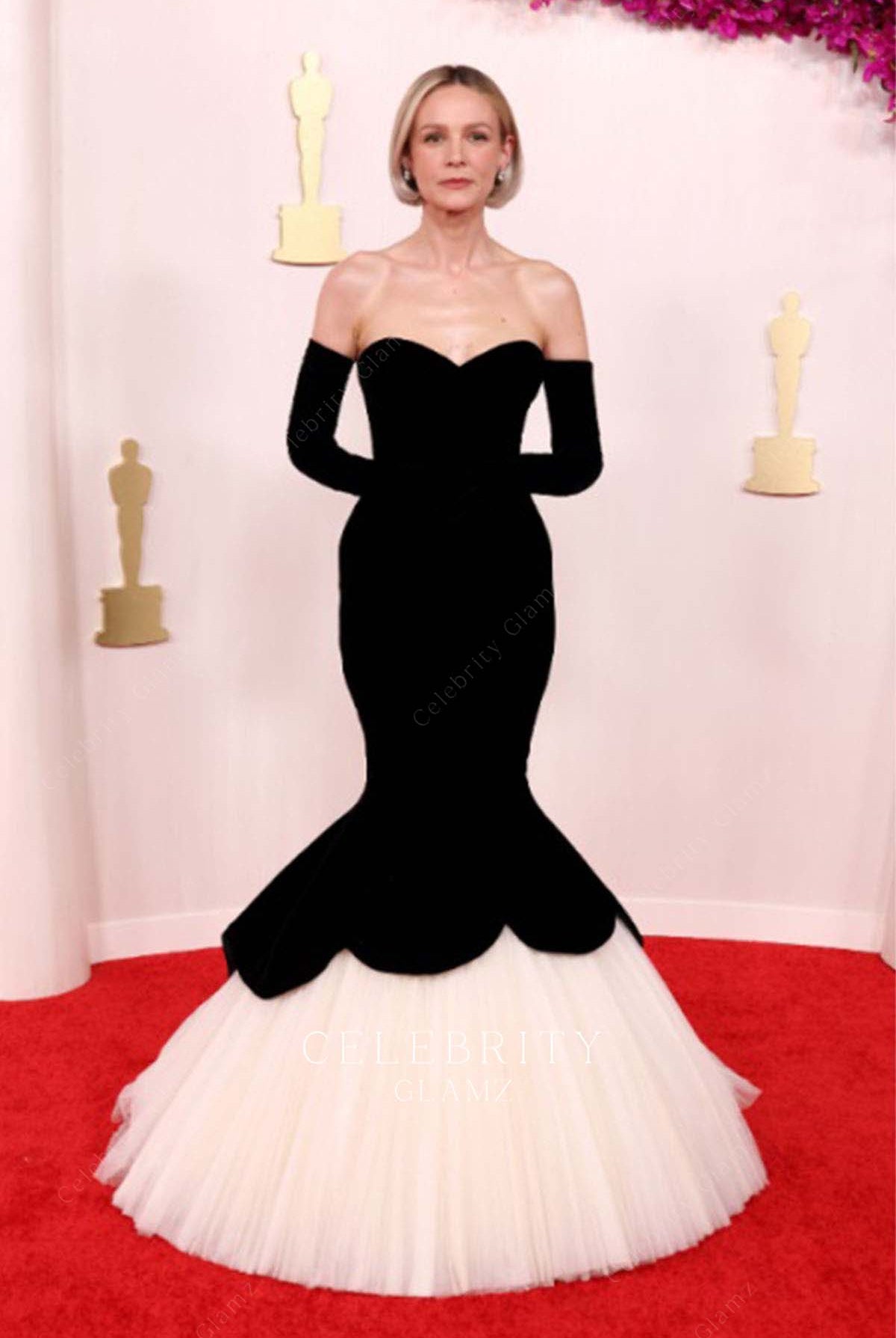 Carey Mulligan trumpet prom dress 2024 Oscars