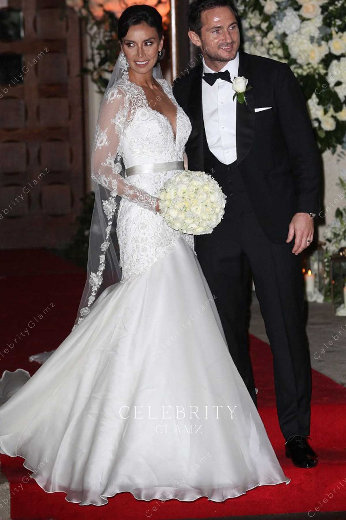 Christine Bleakley trumpet wedding dress