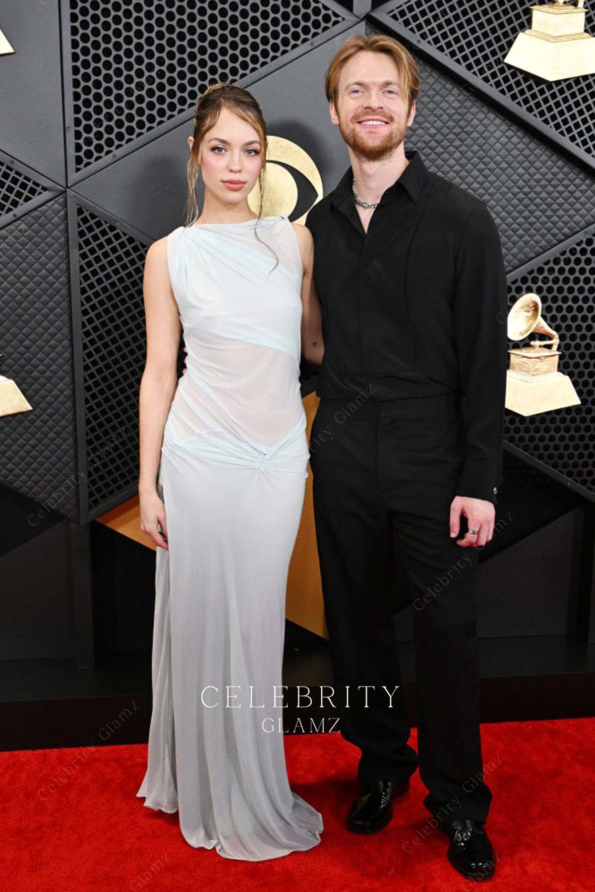 Claudia Sulewski mermaid prom dress Grammys red carpet 2024