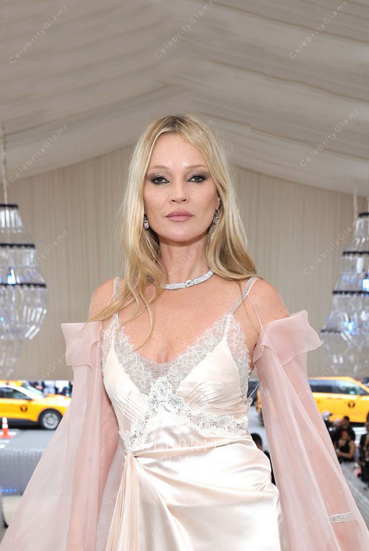 cold shoulder sleeves 2023 met gala Kate Moss dress