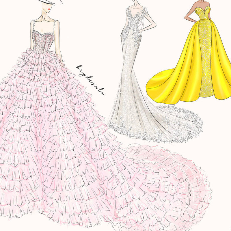 custom red carpet formal dress