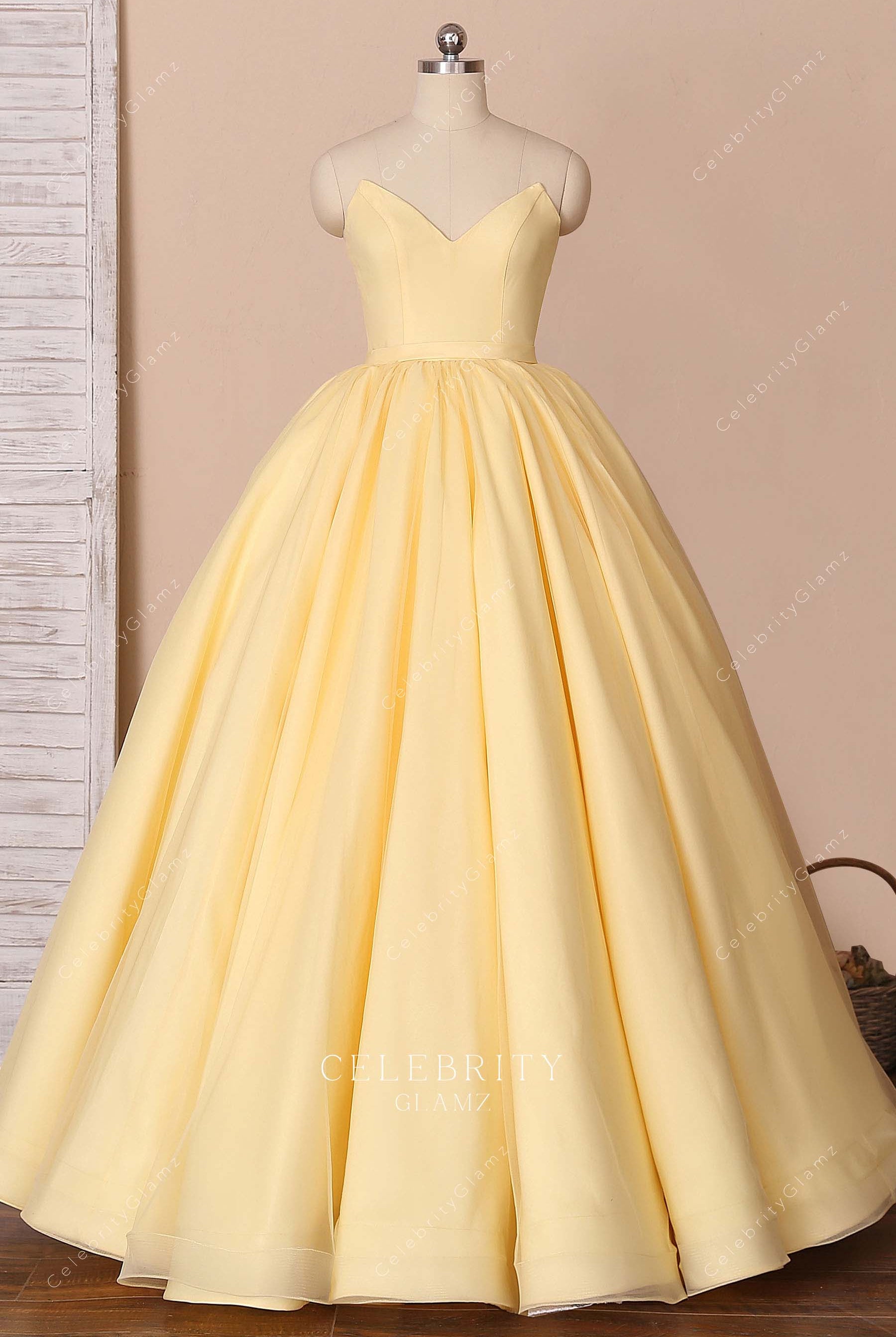 daffodil a line Quinceanera Ball gown