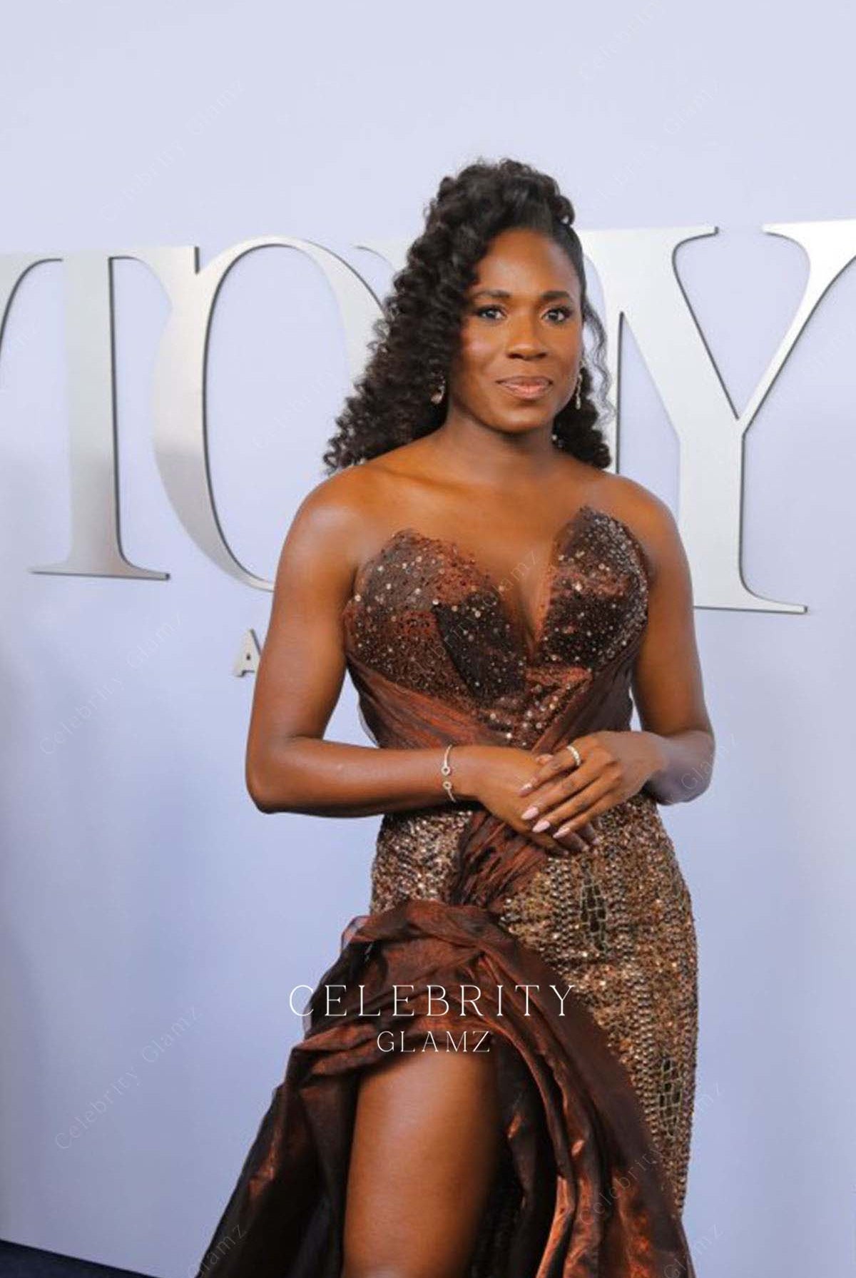 Dede Ayite sweetheart neck prom dress 2024 Toney awards