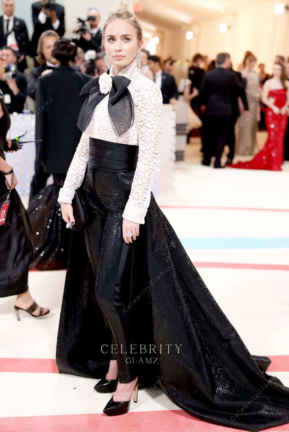 Emily Blunt two tone 2023 MET GALA dress