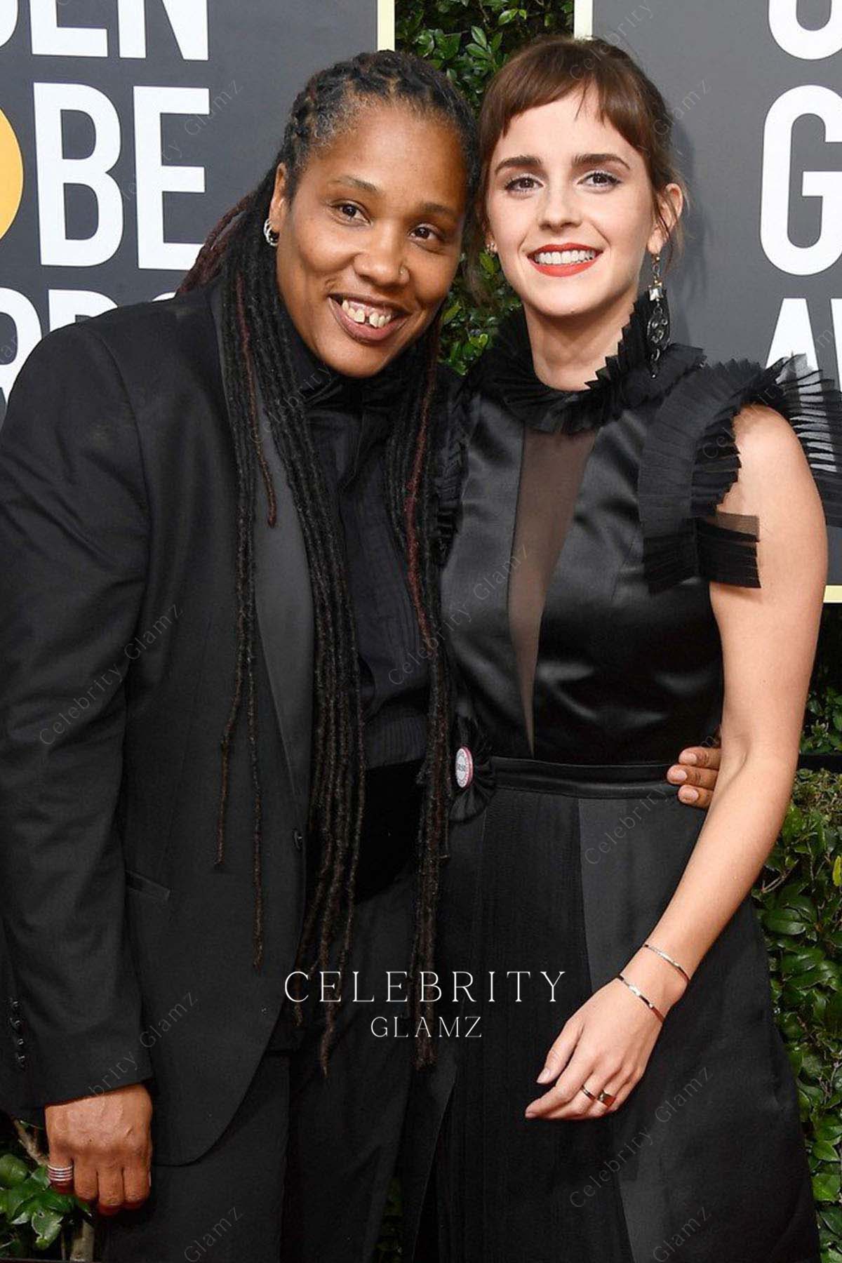 emma watson high neck golden globes 2018