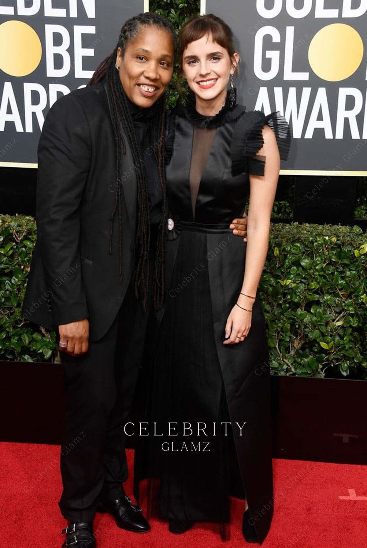 emma watson long dress golden globes 2018