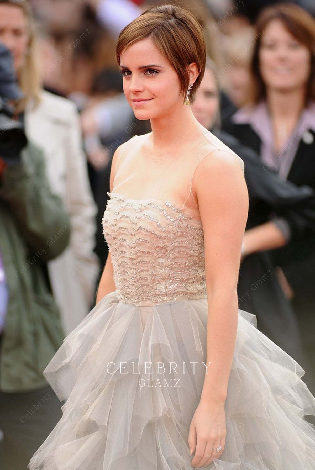 emma watson sequined dress harry potter deathly hallows london premiere 2011