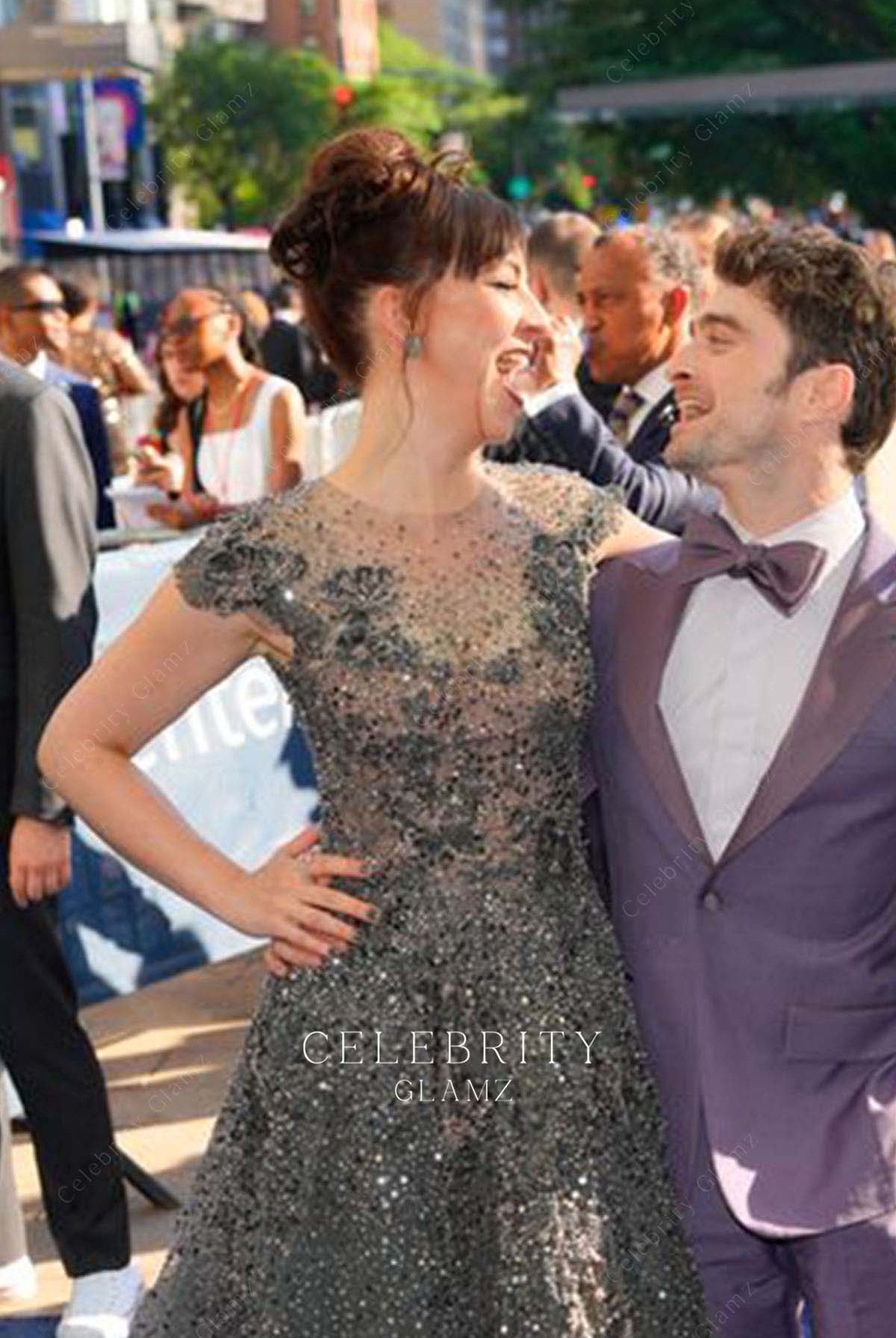 Erin Darke illusion neck prom dress 2024 Tony Awards