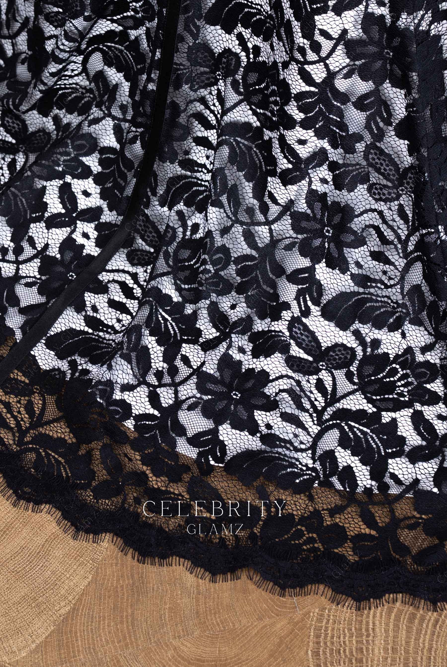 exquisite lace formal dress