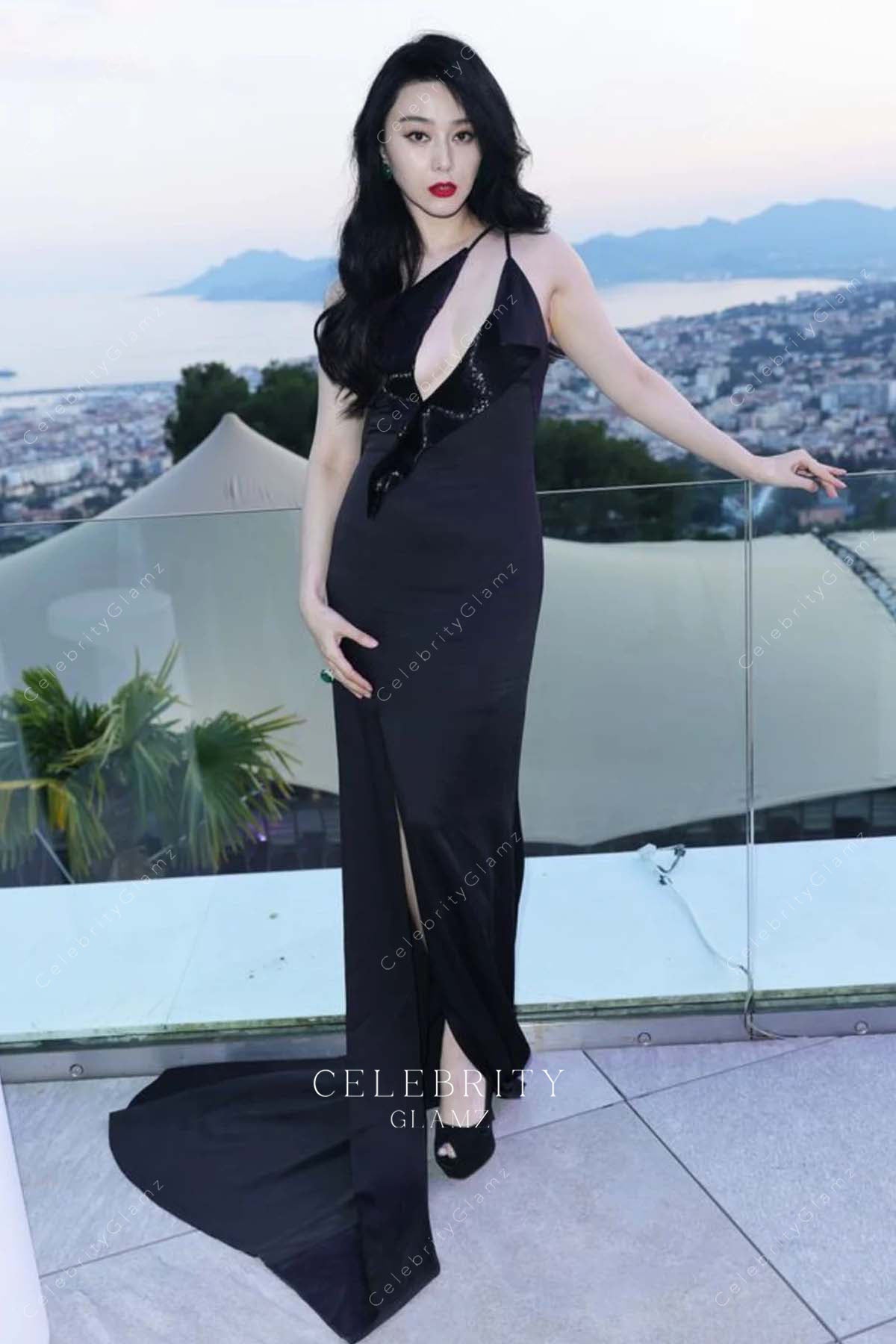 Fan Bing Bing keyhole 2023 Cannes festival black dress