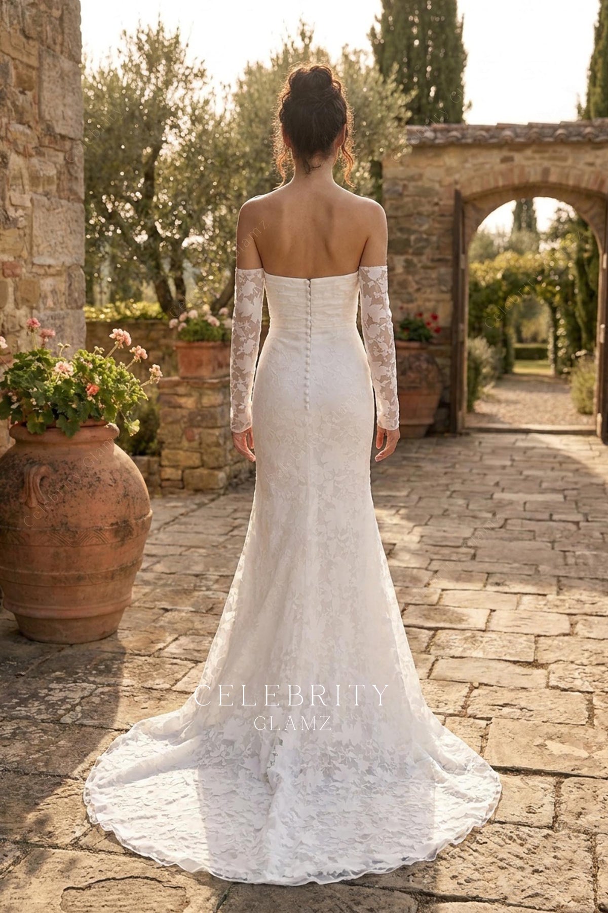 fit flare burnout velvet bridal dress