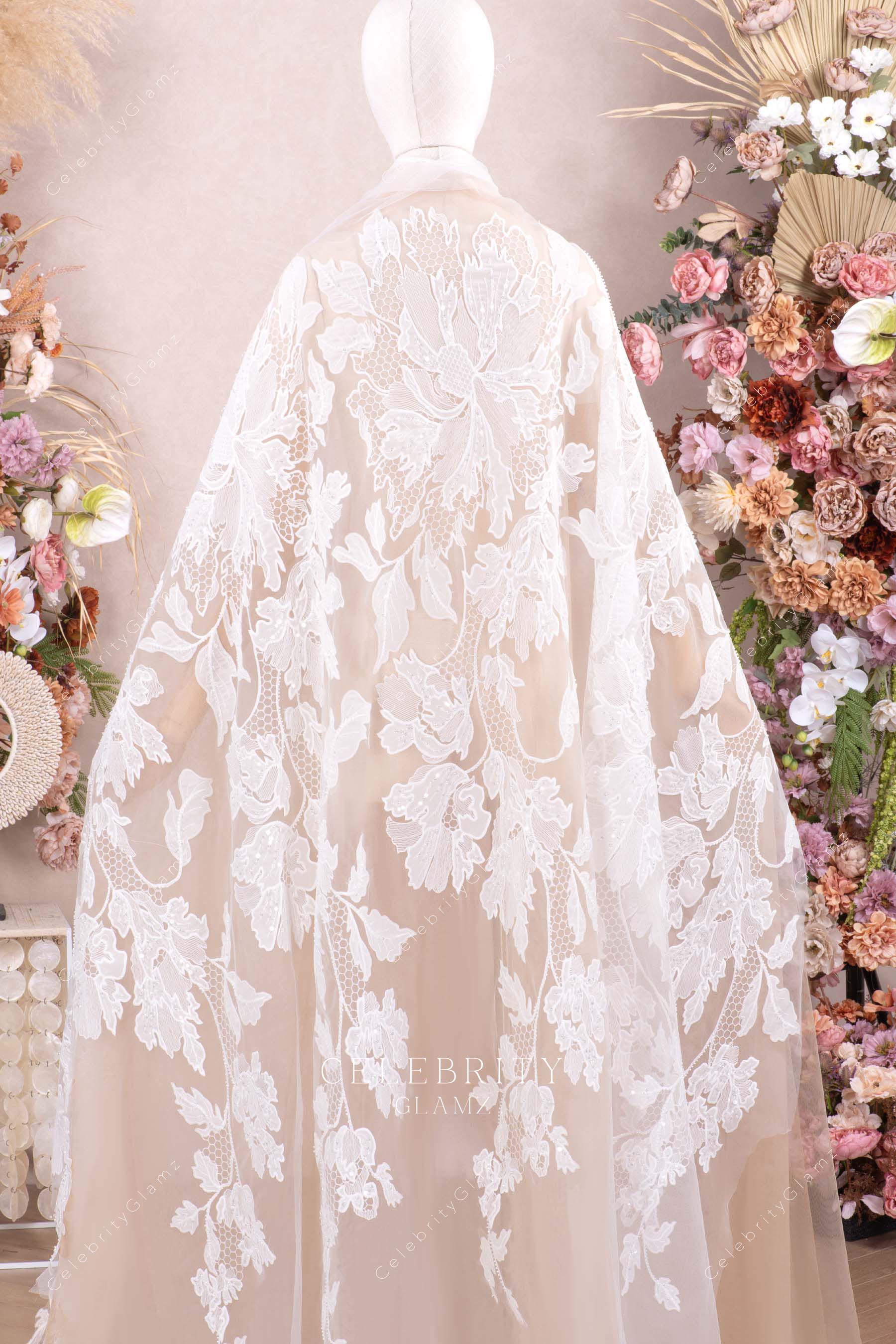 flower inwrought fabric