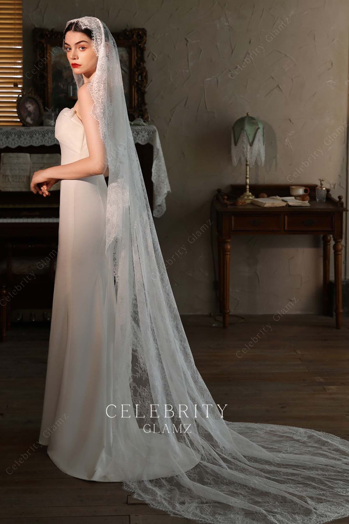 full lace wedding veil