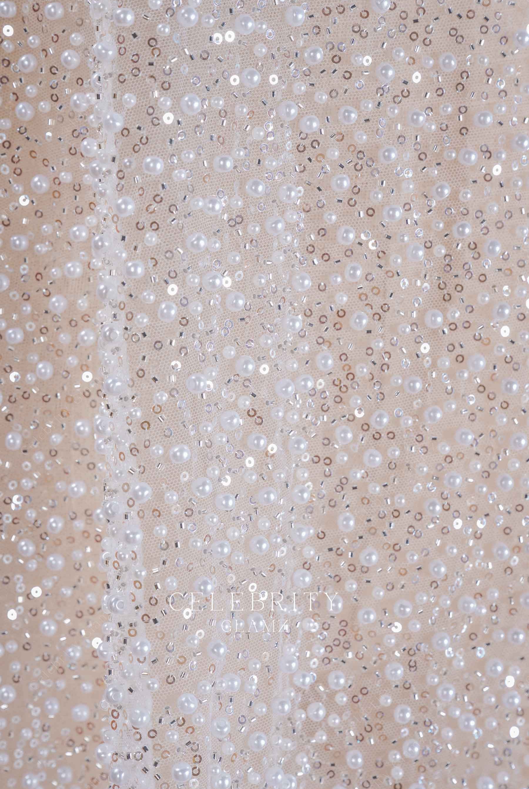 glitter sequin wedding dress fabric