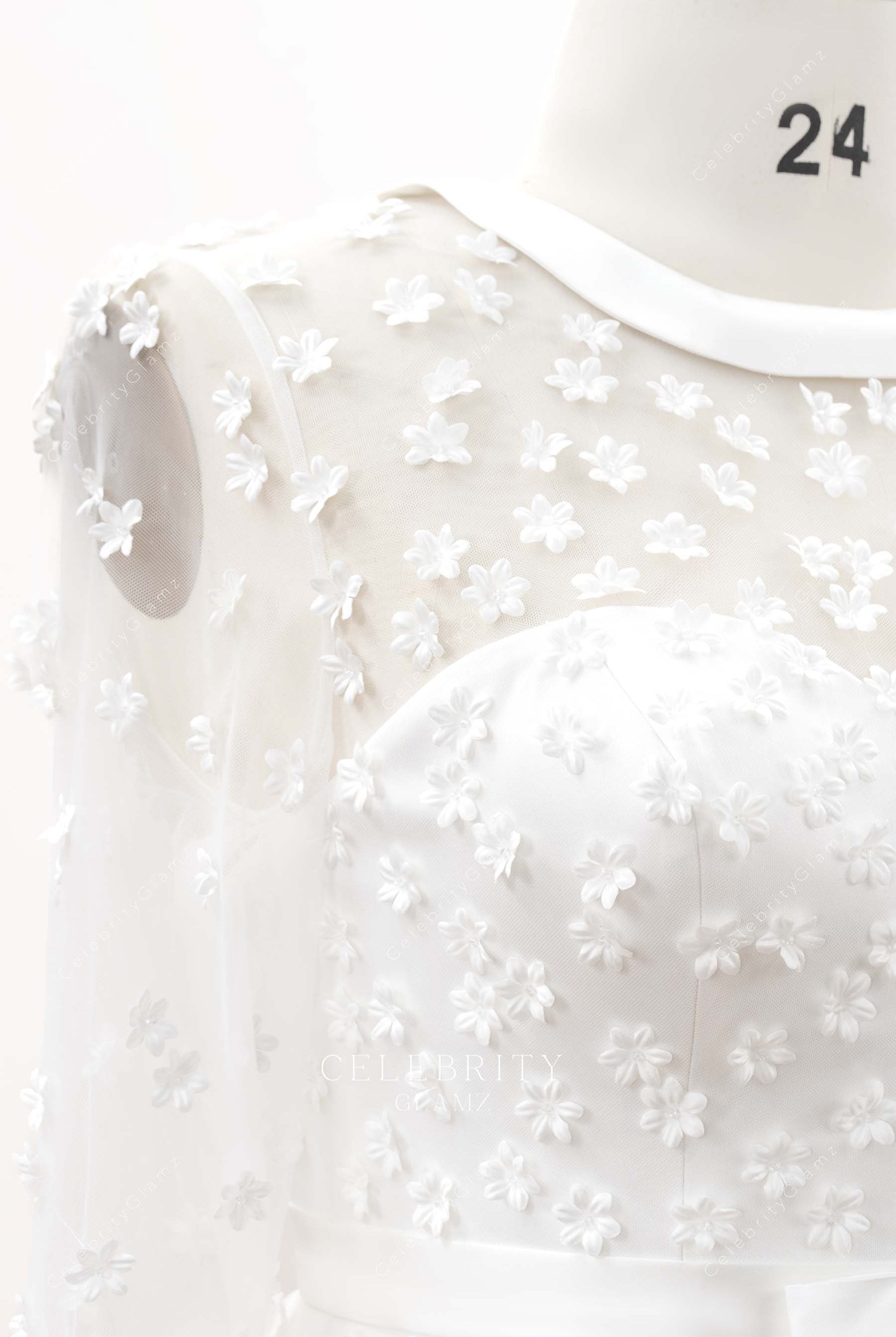 illusion crew neck bridal dress