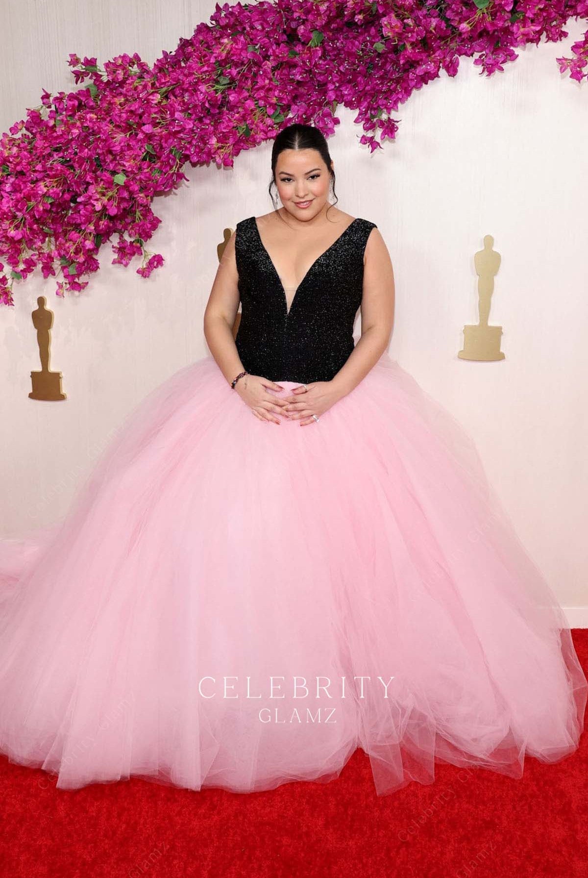 Janae Collins a line prom dress 2024 Oscars red carpet