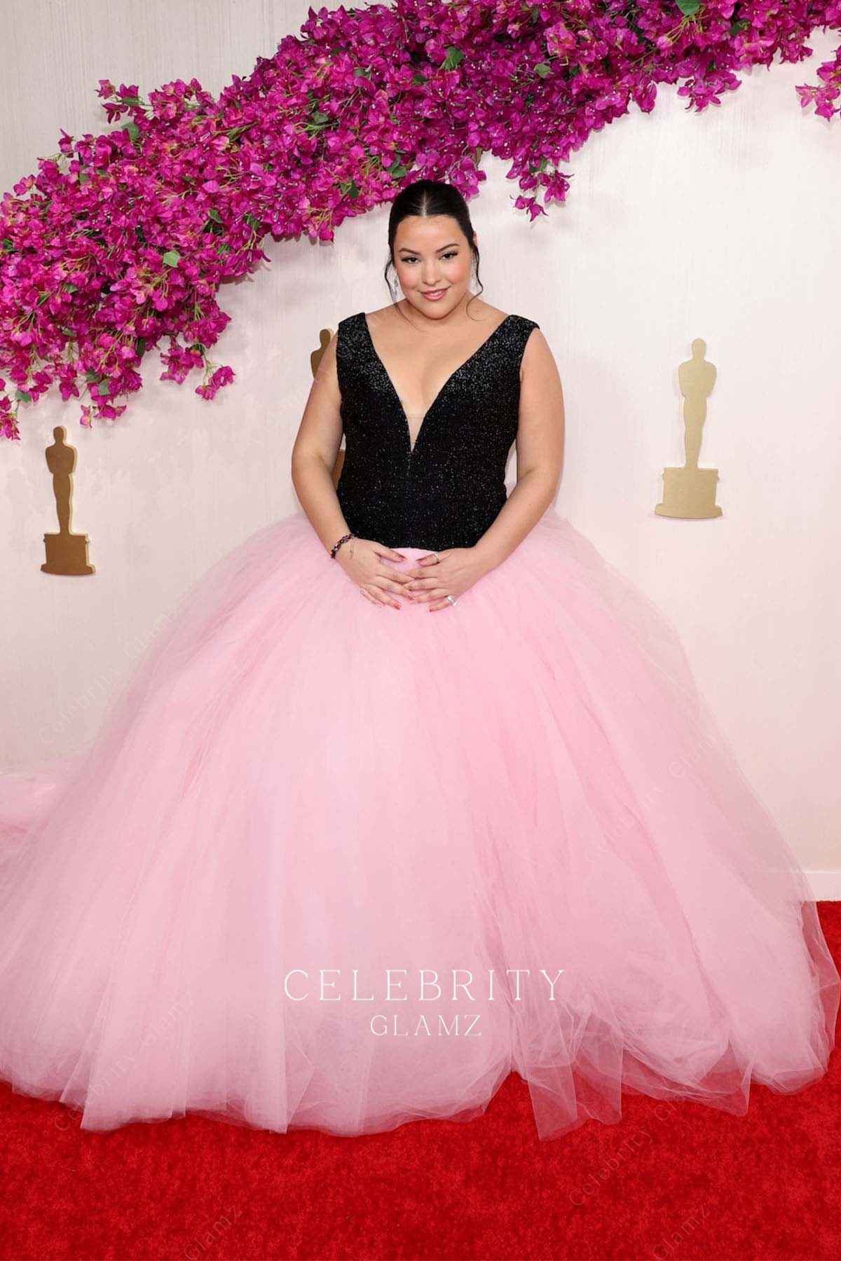 Janae Collins a line prom dress 2024 Oscars red carpet