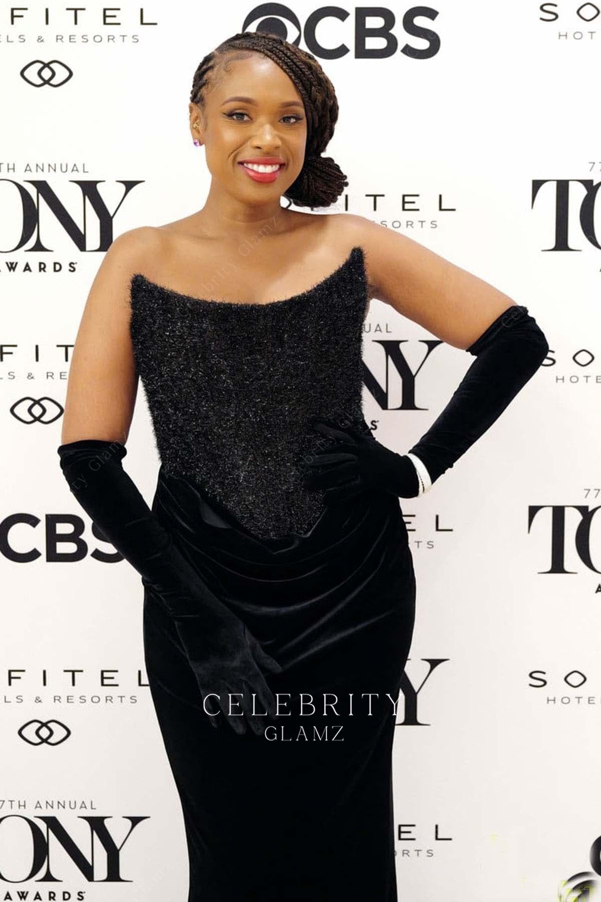 Jennifer Hudson scoop neck formal dress 2024 tony awards