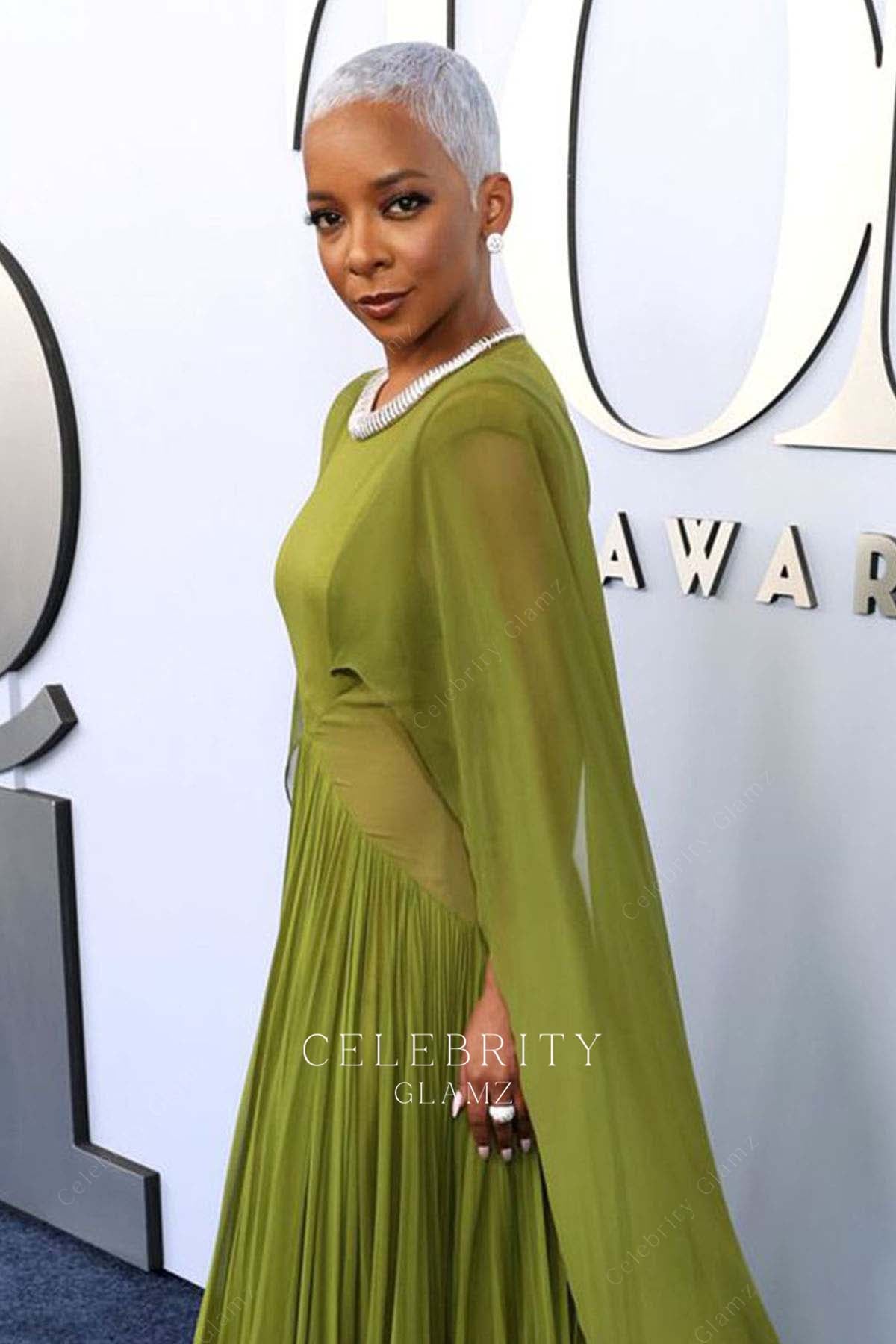 Kara Young chiffon prom dress 2024 tony awards