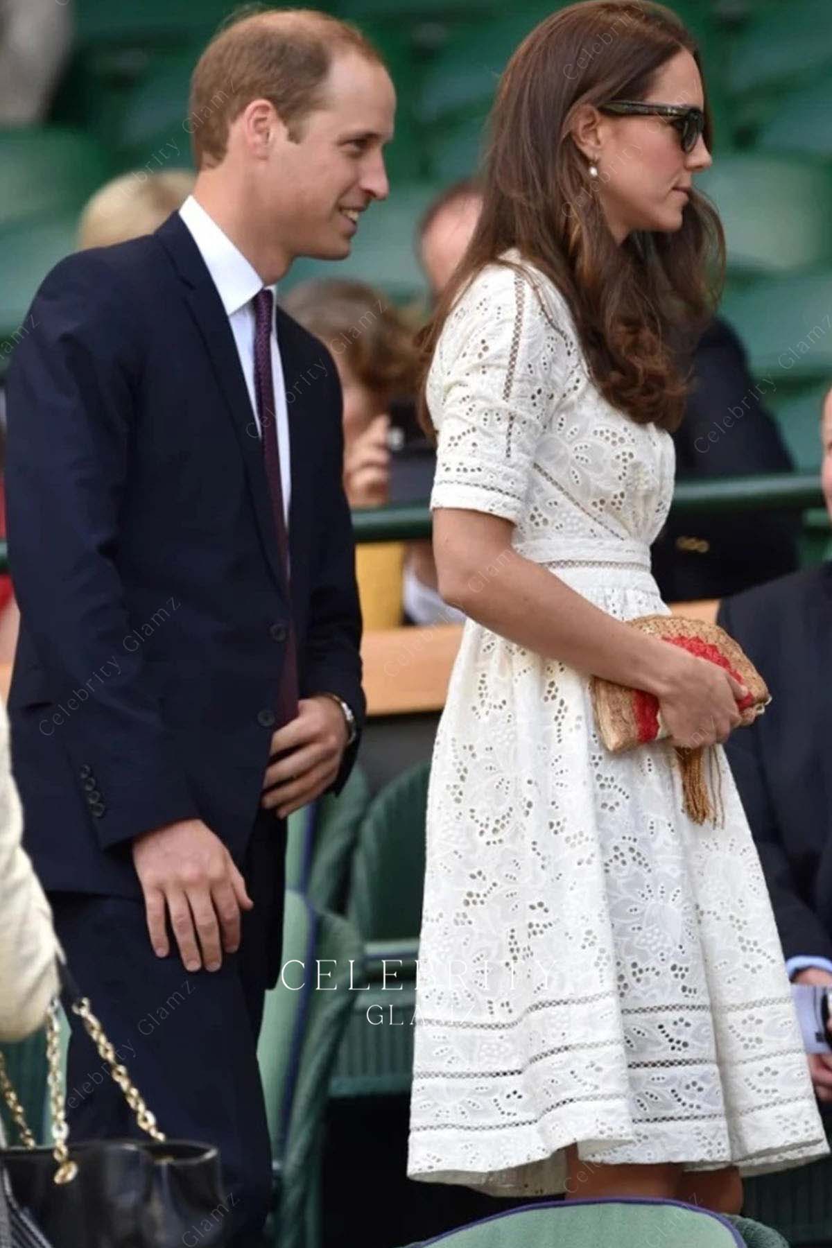 Kate a line formal dress Wimbledon championships 2014