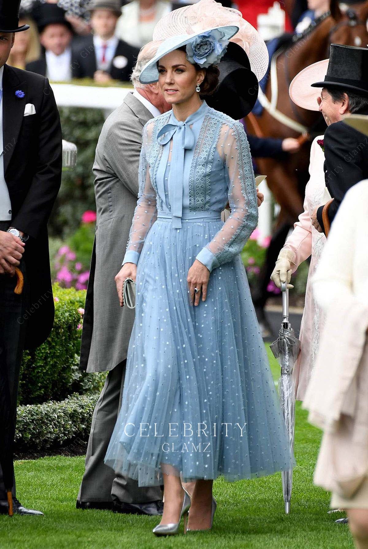 Kate Middleton elegant a line formal dress royal ascot 2019