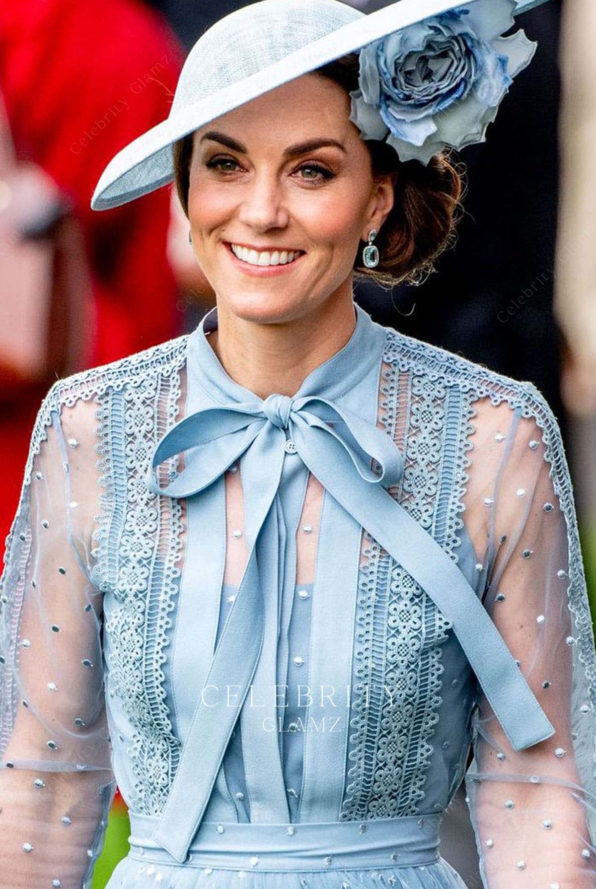 Kate Middleton high neck formal dress royal ascot 2019