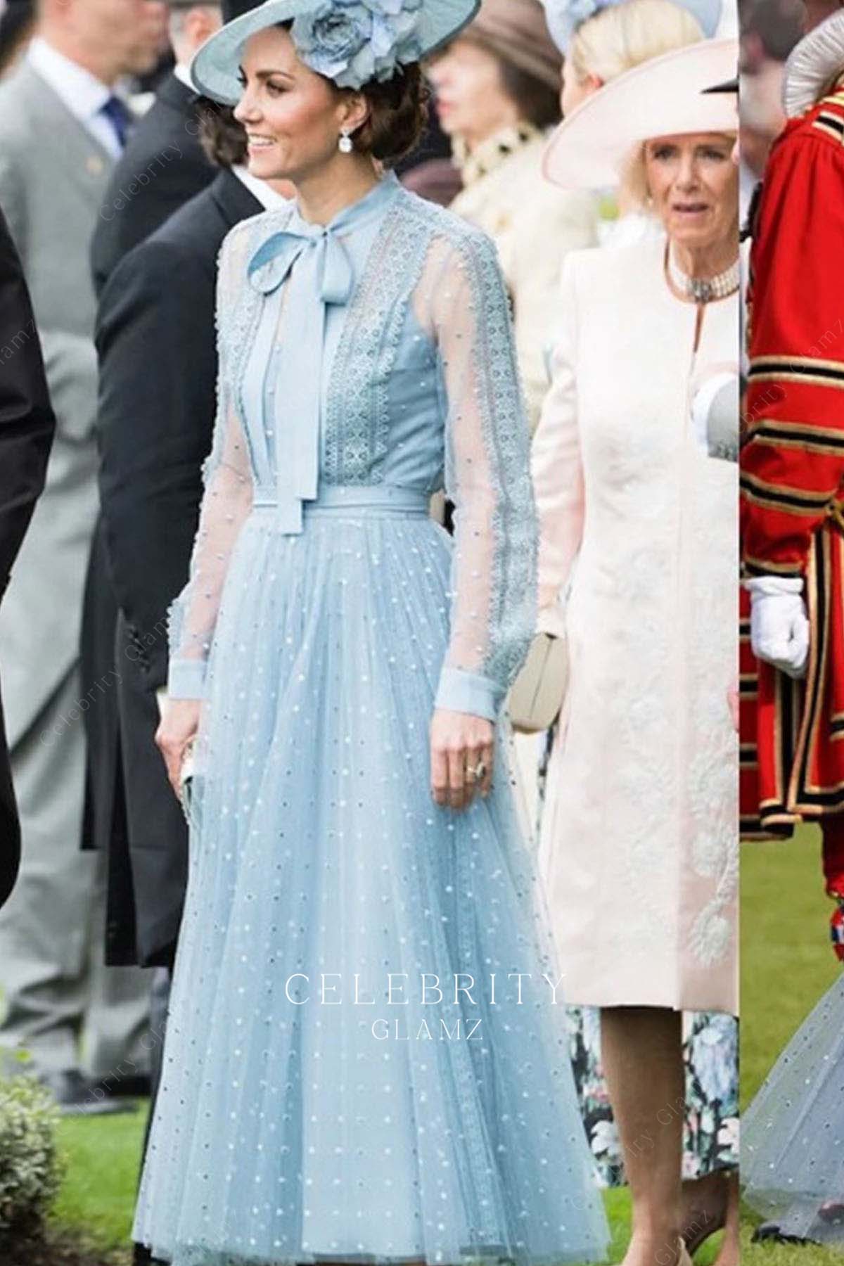 Kate Middleton sleeves formal dress royal ascot 2019