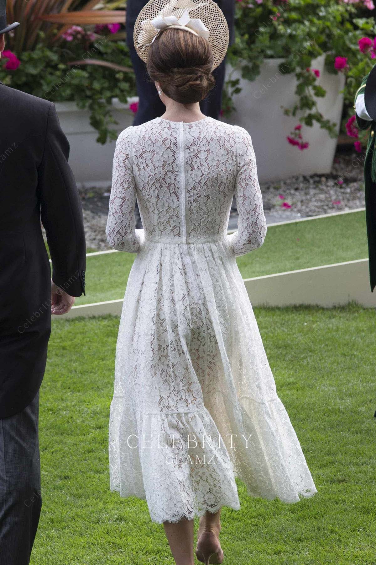 Kate lace midi dress royal ascot 2016